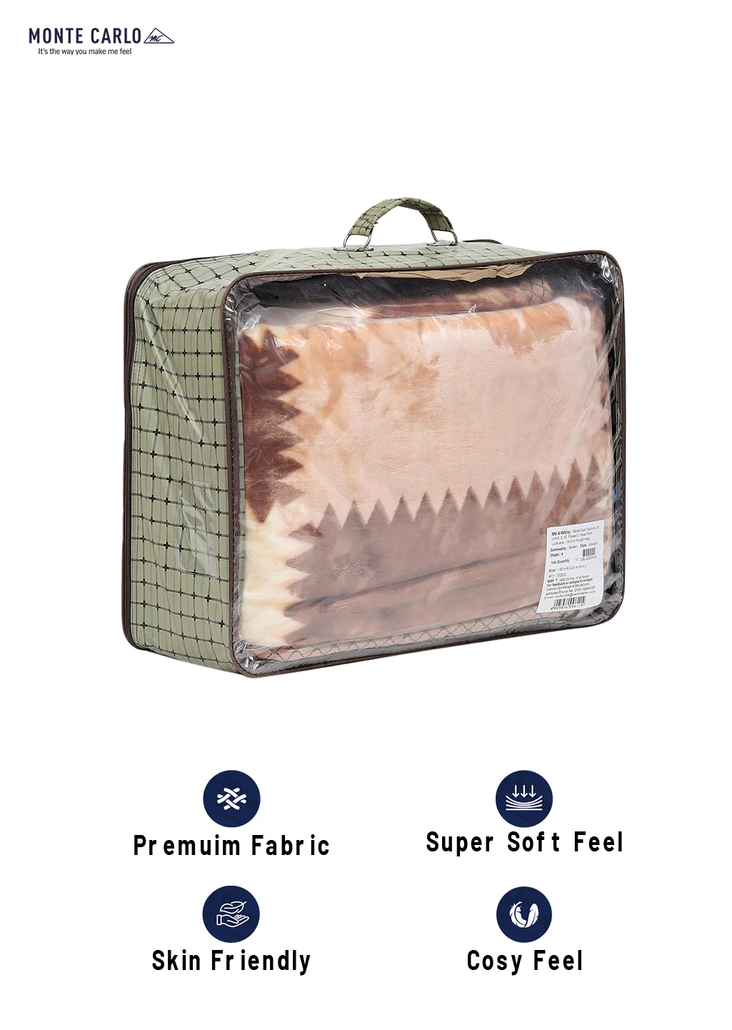 Printed Single Bed Blanket for Mild Winter -2 Ply - Image 8