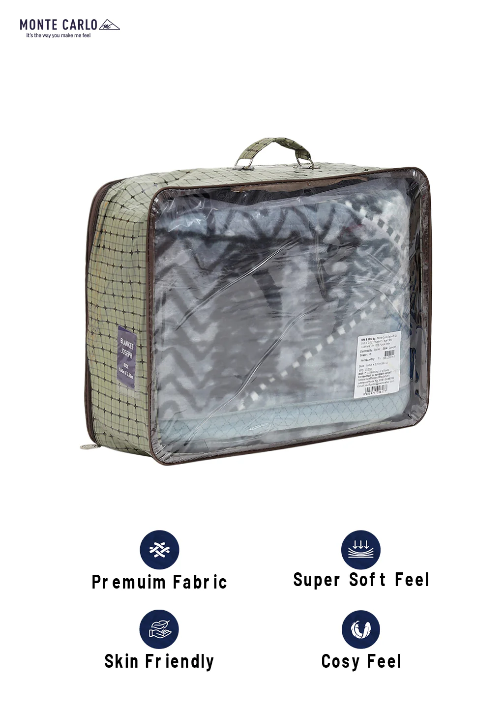 Printed Single Bed Blanket for Mild Winter -2 Ply - Image 8