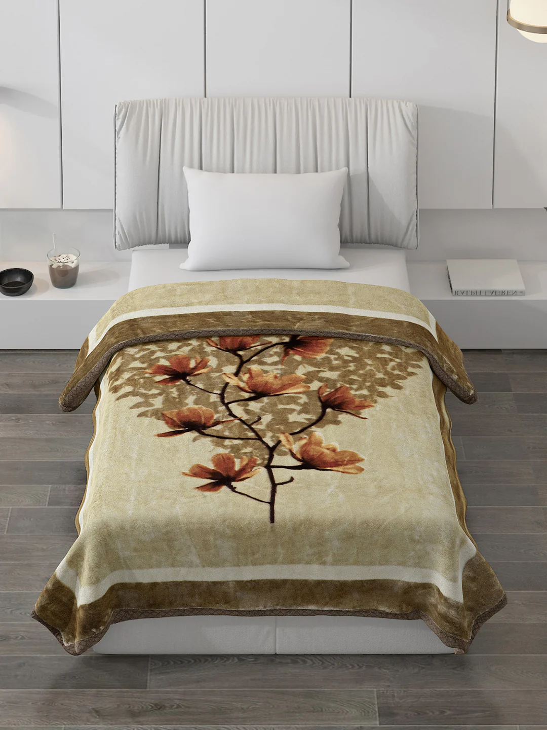 Printed Single Bed Blanket for Mild Winter -2 Ply - Image 2