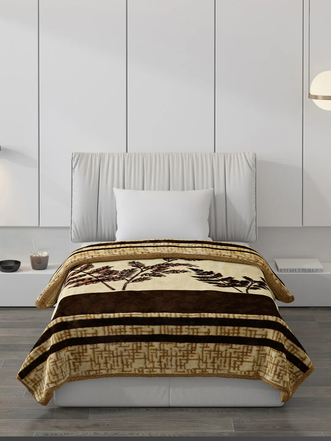 Printed Single Bed Blanket for Mild Winter -2 Ply - Image 3