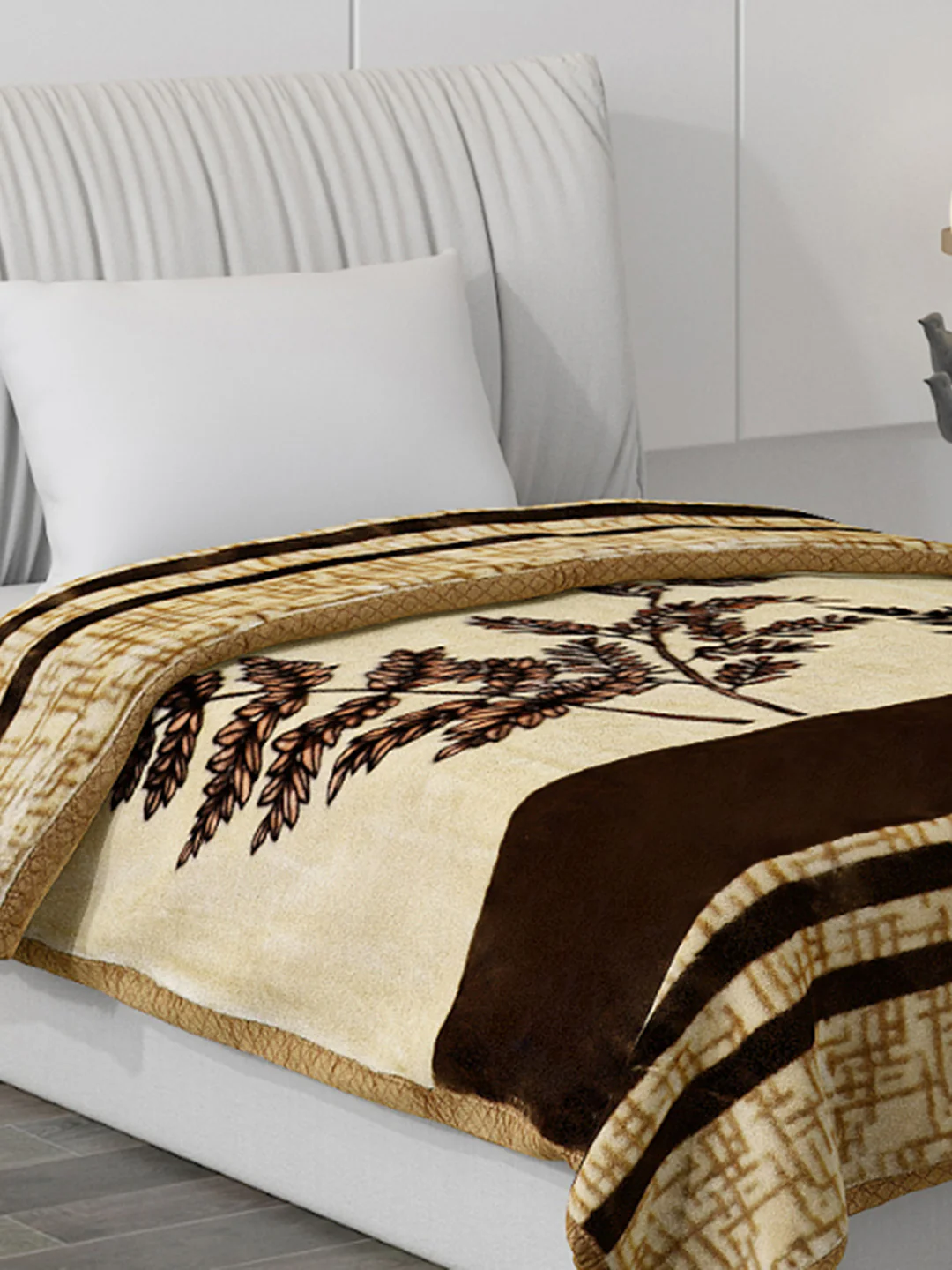 Printed Single Bed Blanket for Mild Winter -2 Ply - Image 4