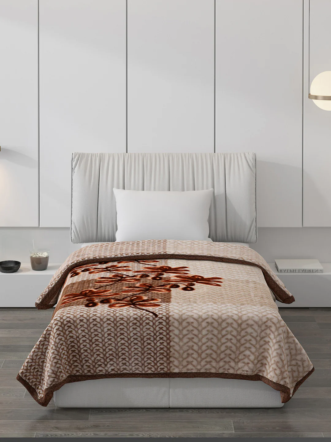 Printed Single Bed Blanket for Mild Winter -2 Ply - Image 3