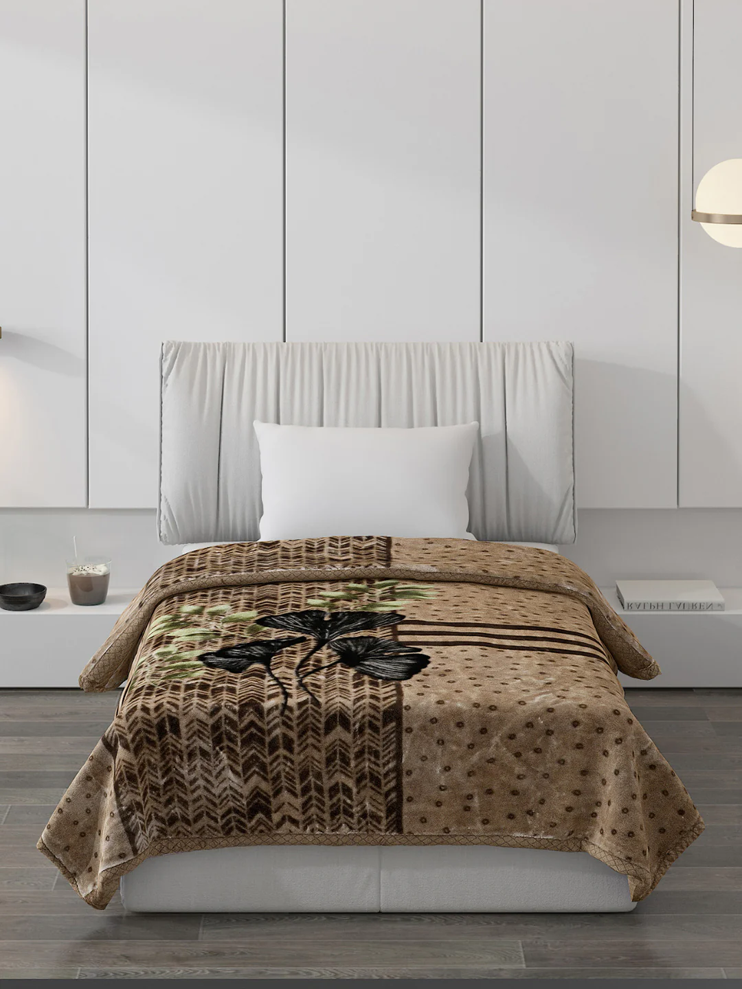 Printed Single Bed Blanket for Mild Winter -2 Ply - Image 3