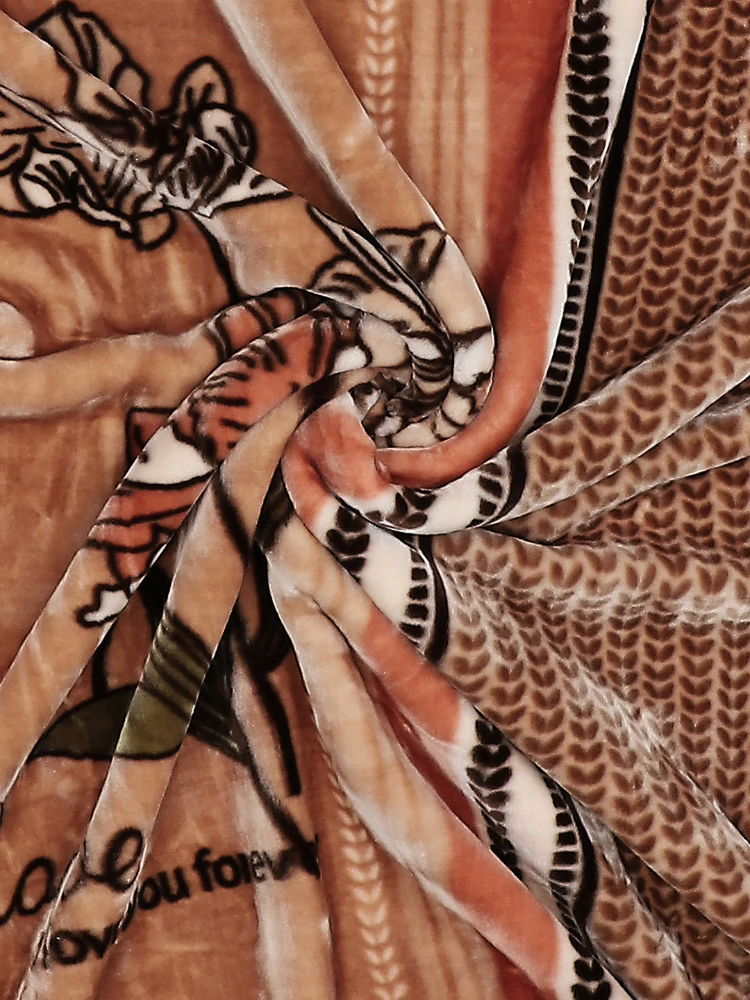Printed Single Bed Blanket for Mild Winter -2 Ply - Image 7