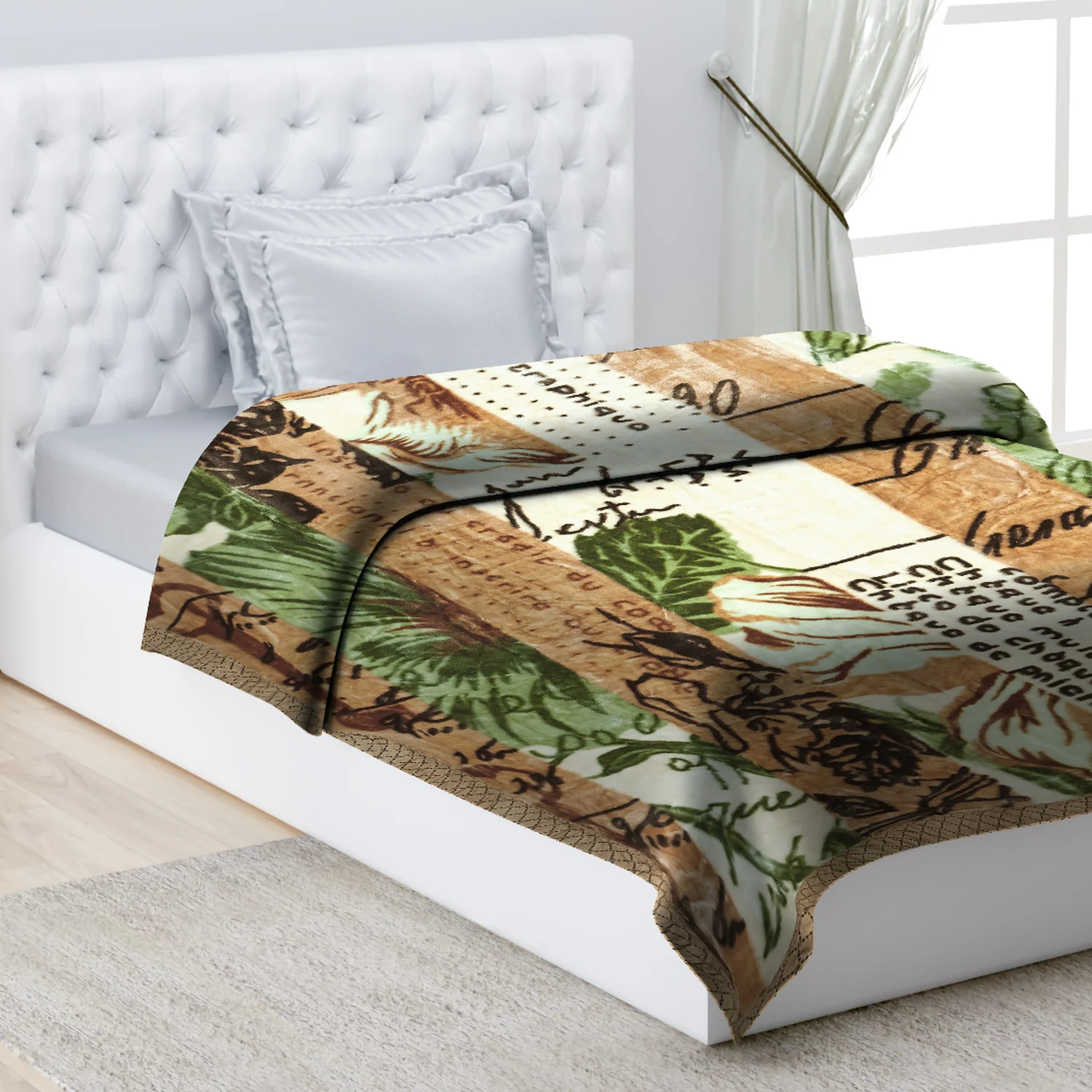 Printed Single Bed Blanket for Mild Winter -2 Ply - Image 9