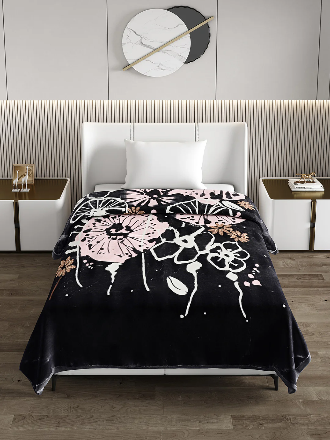 Printed Single Bed Blanket for Mild Winter -2 Ply - Image 3