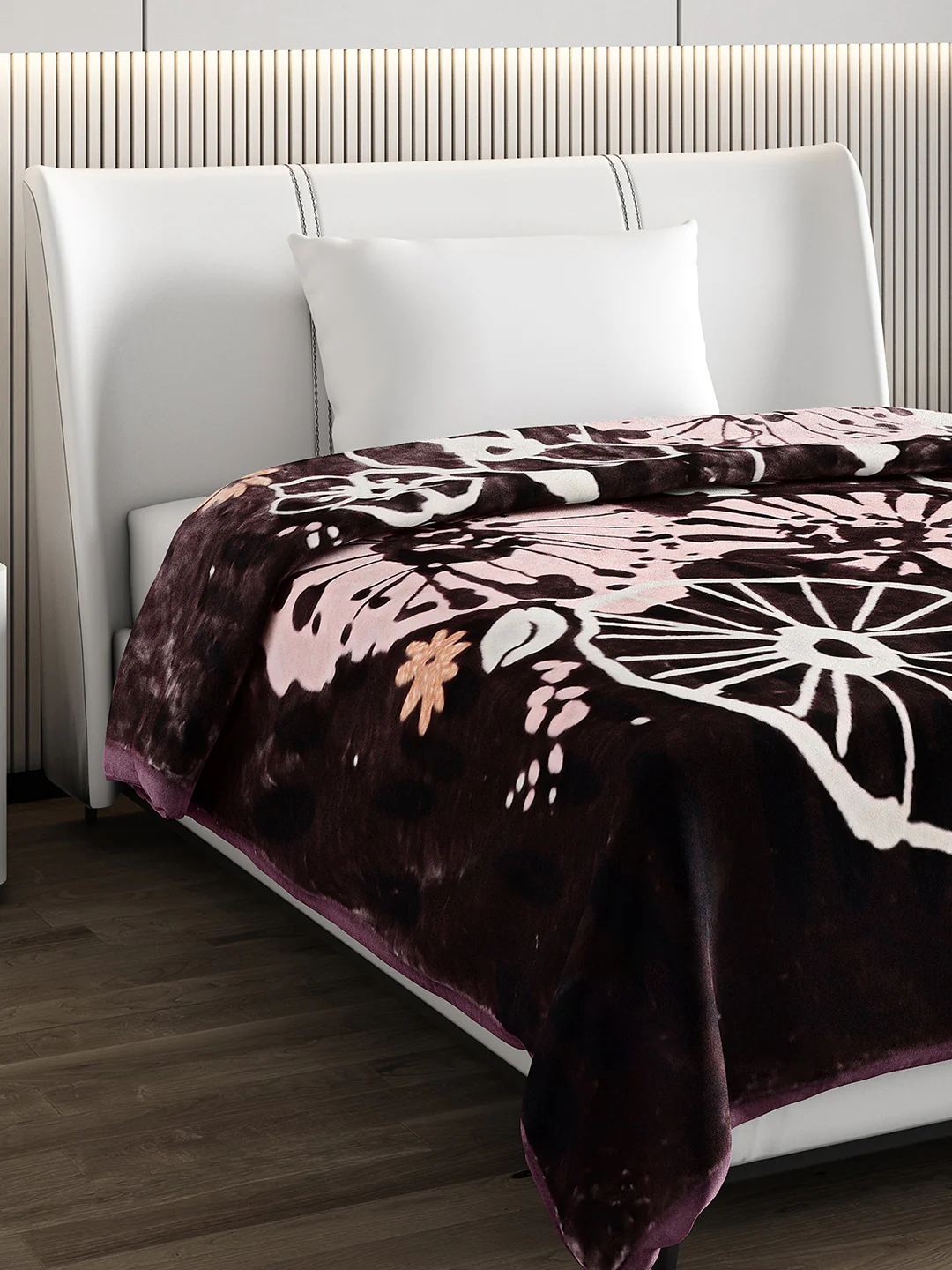 Printed Single Bed Blanket for Mild Winter -2 Ply - Image 4
