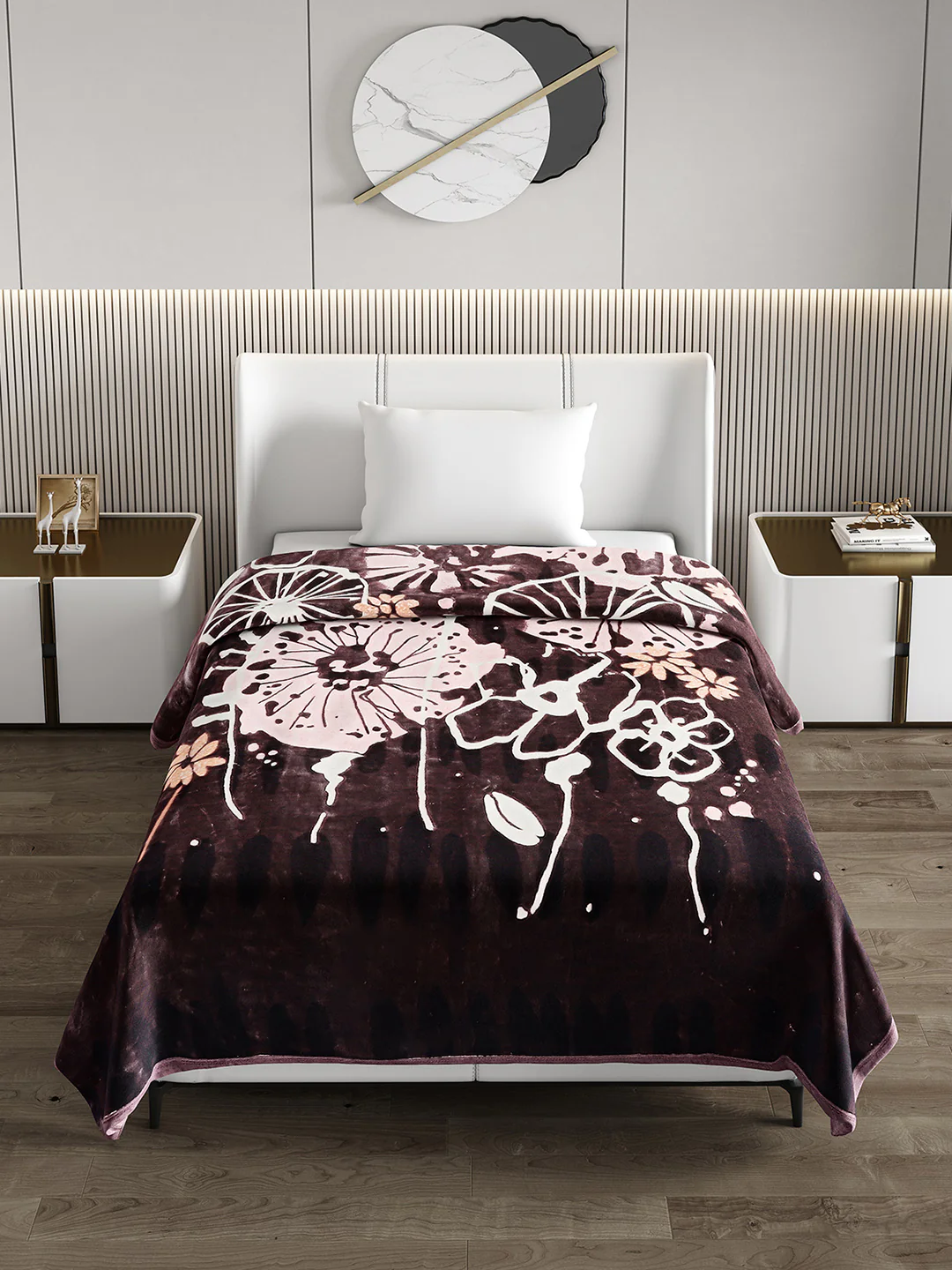 Printed Single Bed Blanket for Mild Winter -2 Ply - Image 3