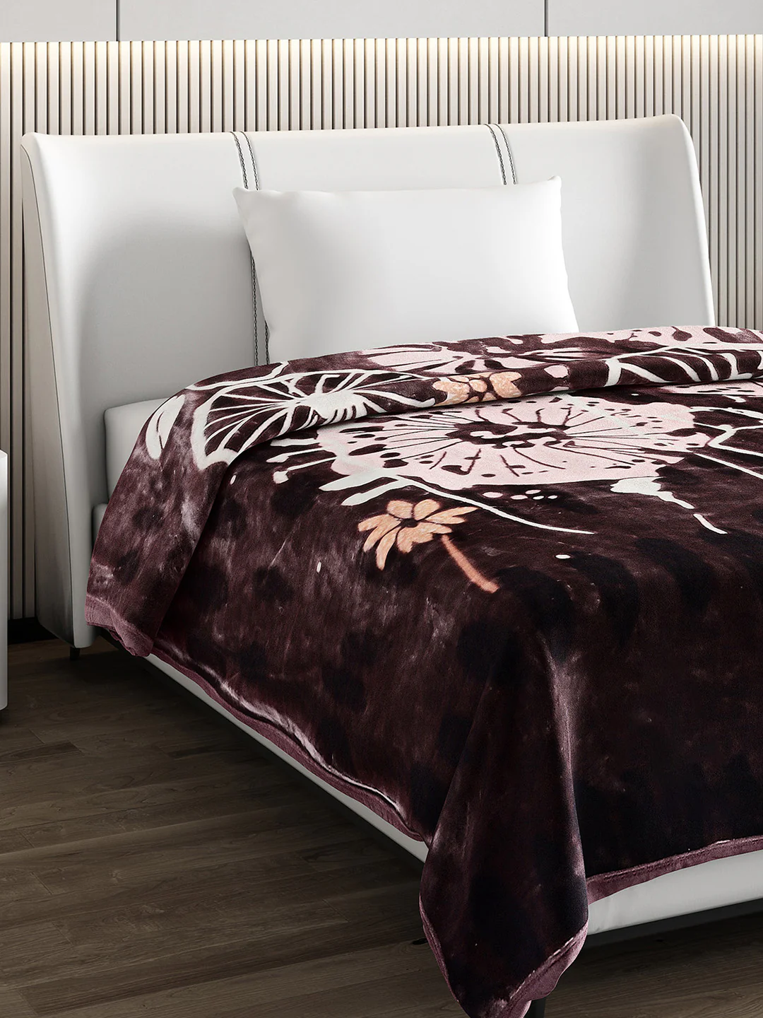 Printed Single Bed Blanket for Mild Winter -2 Ply - Image 4