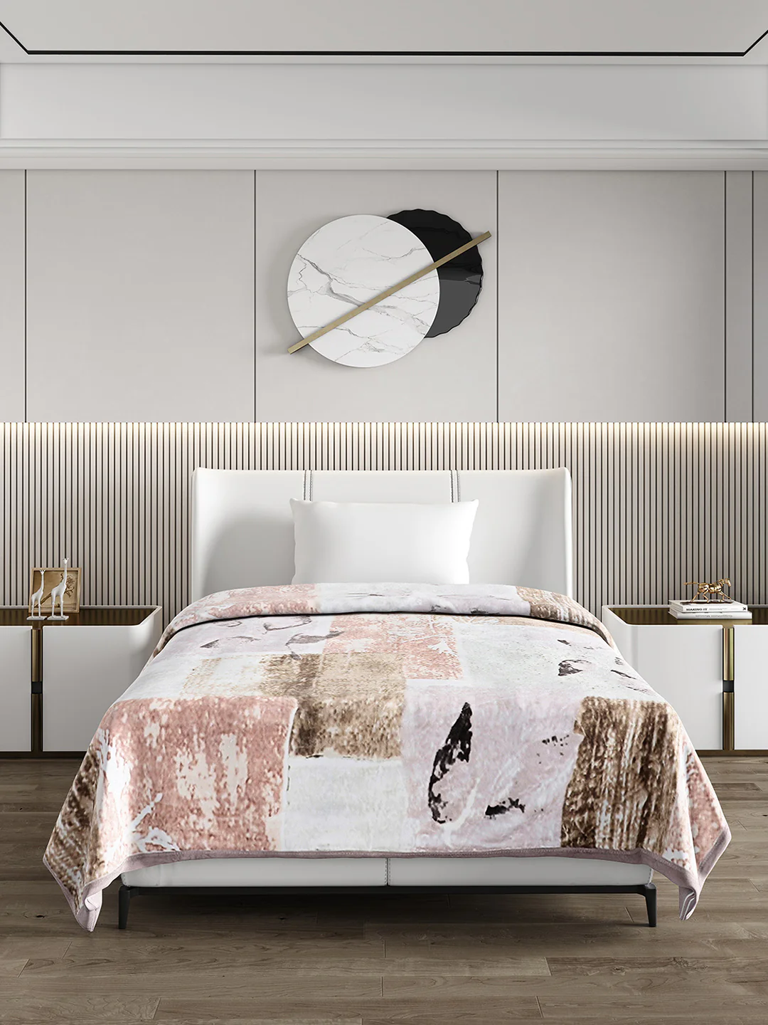 Printed Single Bed Blanket for Mild Winter -2 Ply - Image 2