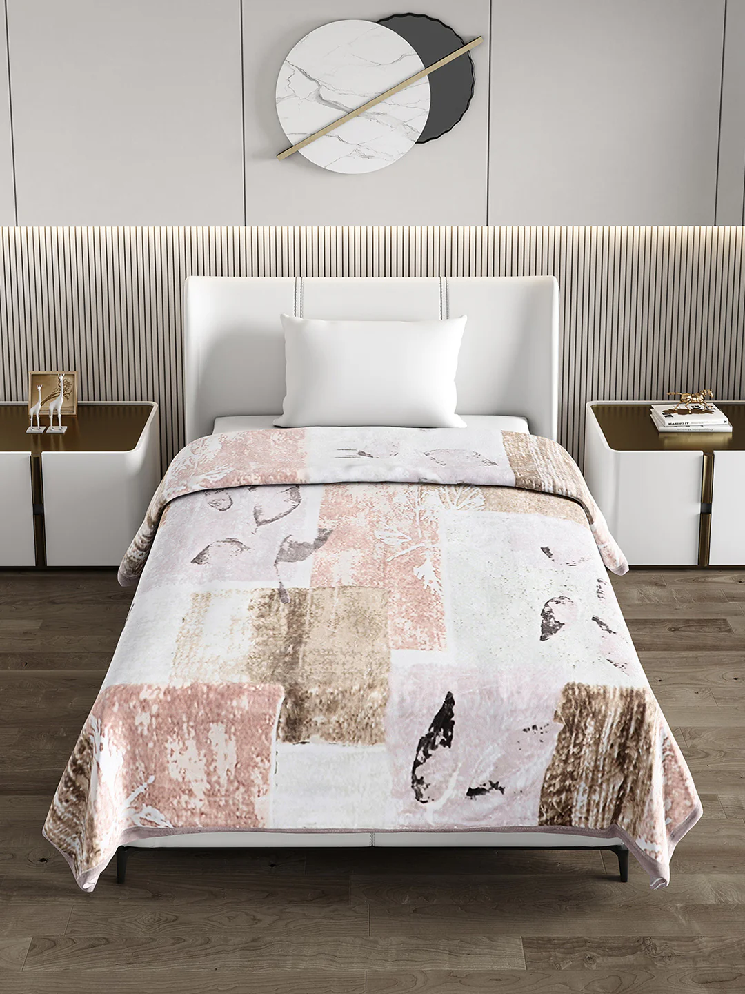 Printed Single Bed Blanket for Mild Winter -2 Ply - Image 3