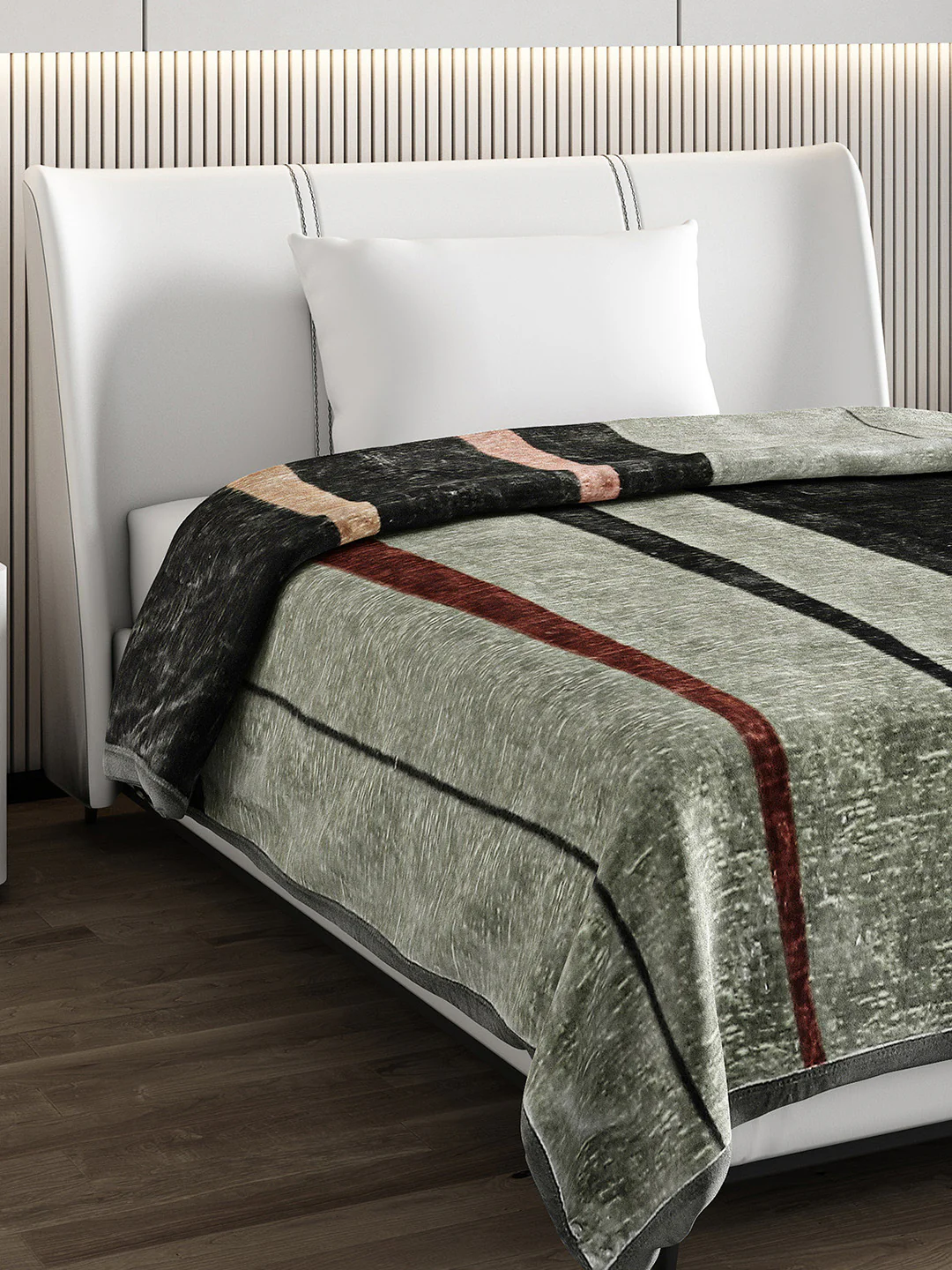 Printed Single Bed Blanket for Mild Winter -2 Ply - Image 4