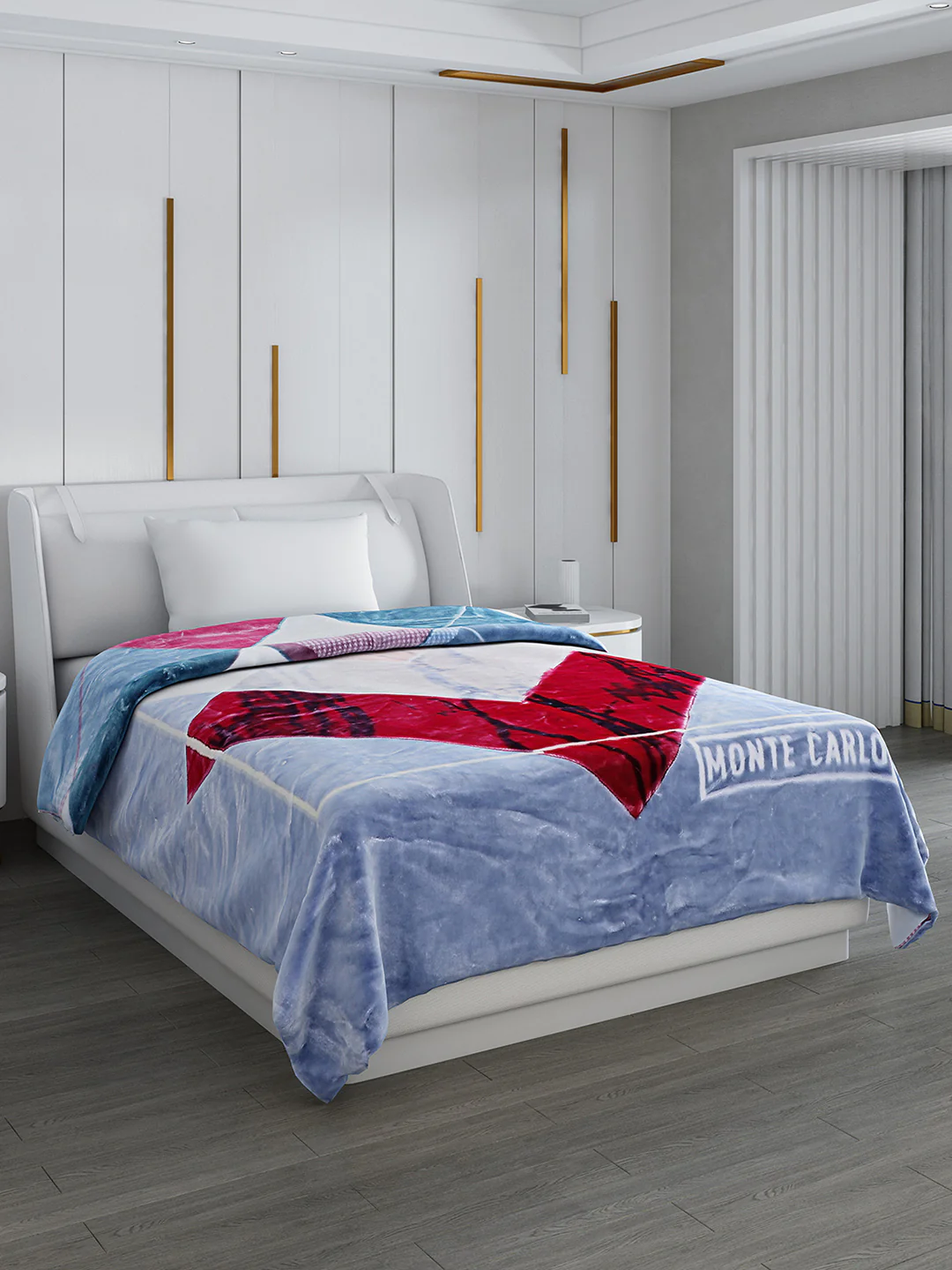 Printed Single Bed Blanket for Mild Winter -2 Ply - Image 5