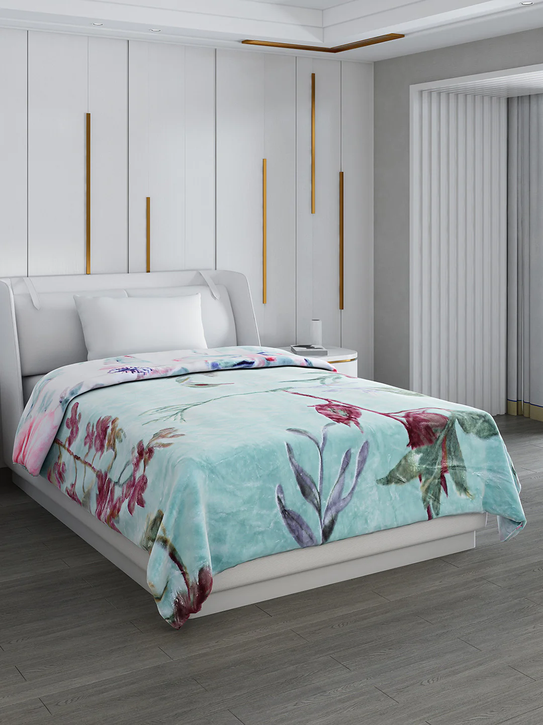 Printed Single Bed Blanket for Mild Winter -2 Ply - Image 4