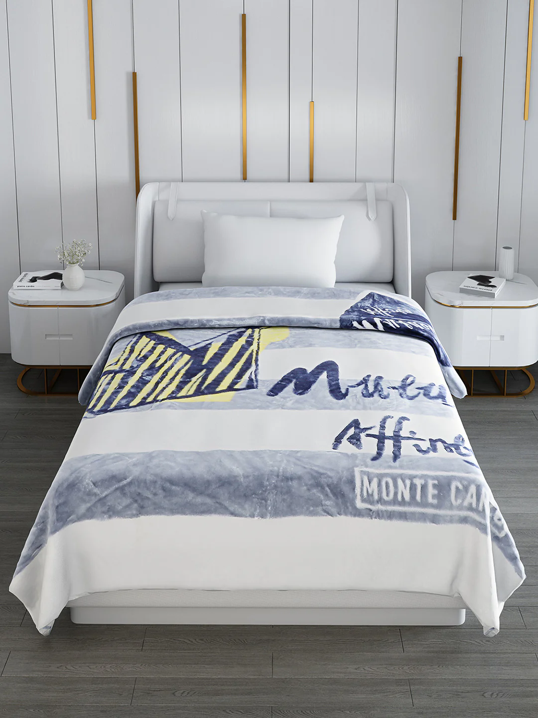 Printed Single Bed Blanket for Mild Winter -2 Ply - Image 3