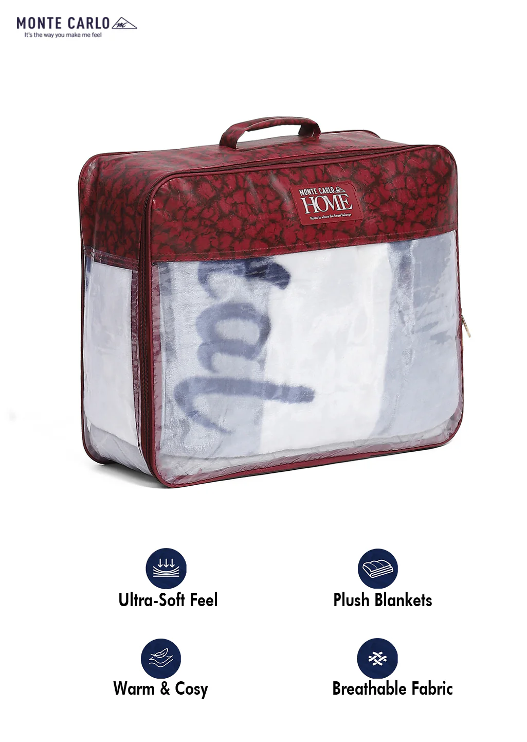 Printed Single Bed Blanket for Mild Winter -2 Ply - Image 8