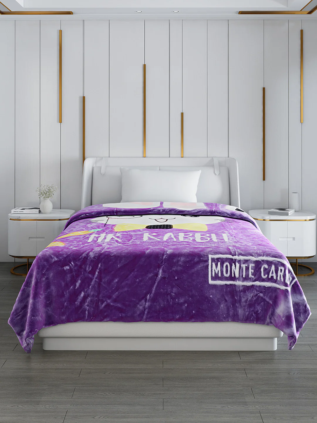 Printed Single Bed Blanket for Mild Winter -2 Ply - Image 2