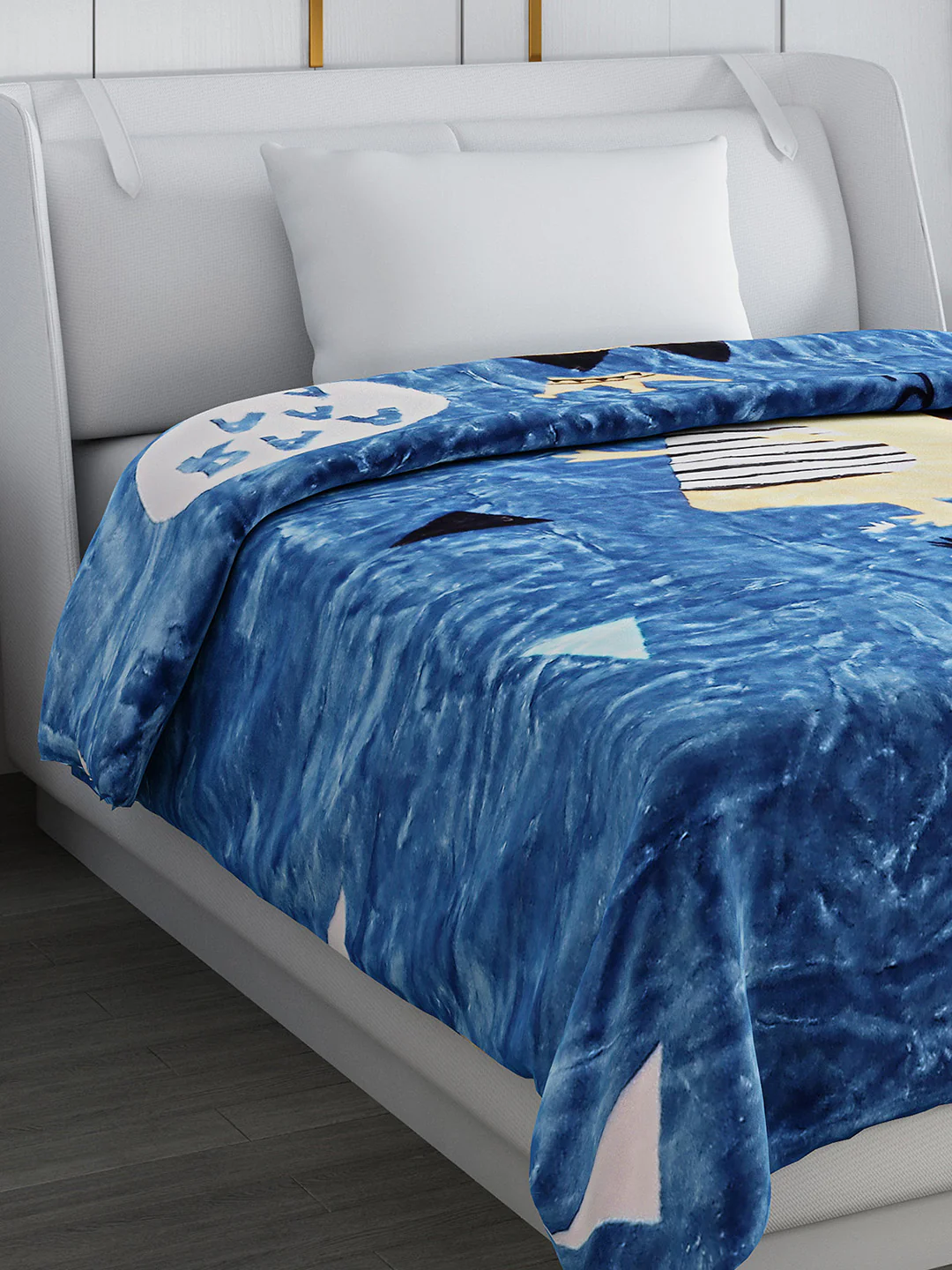 Printed Single Bed Blanket for Mild Winter -2 Ply - Image 4
