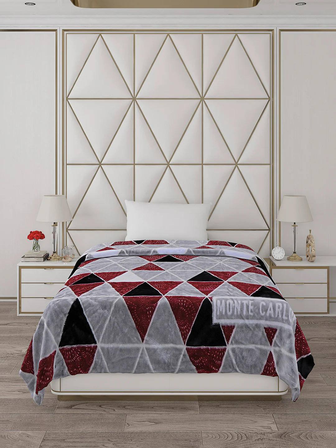 Printed Single Bed Blanket for Mild Winter -2 Ply - Image 2
