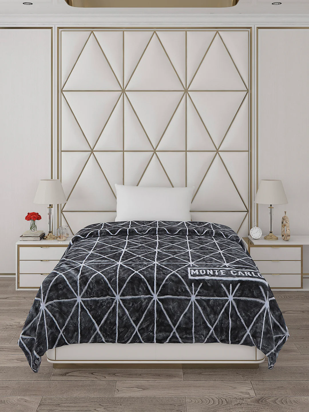 Printed Single Bed Blanket for Mild Winter -2 Ply - Image 2