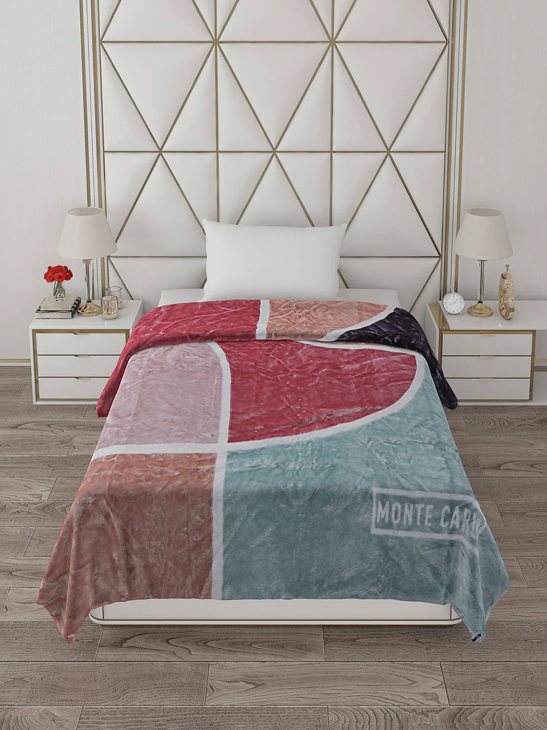 Printed Single Bed Blanket for Mild Winter -2 Ply - Image 3