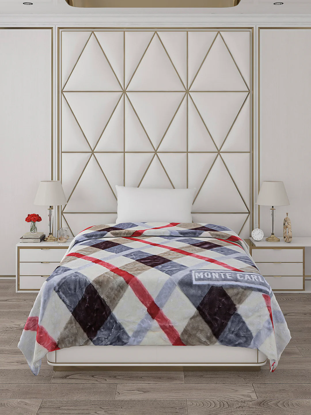 Printed Single Bed Blanket for Mild Winter -2 Ply - Image 2