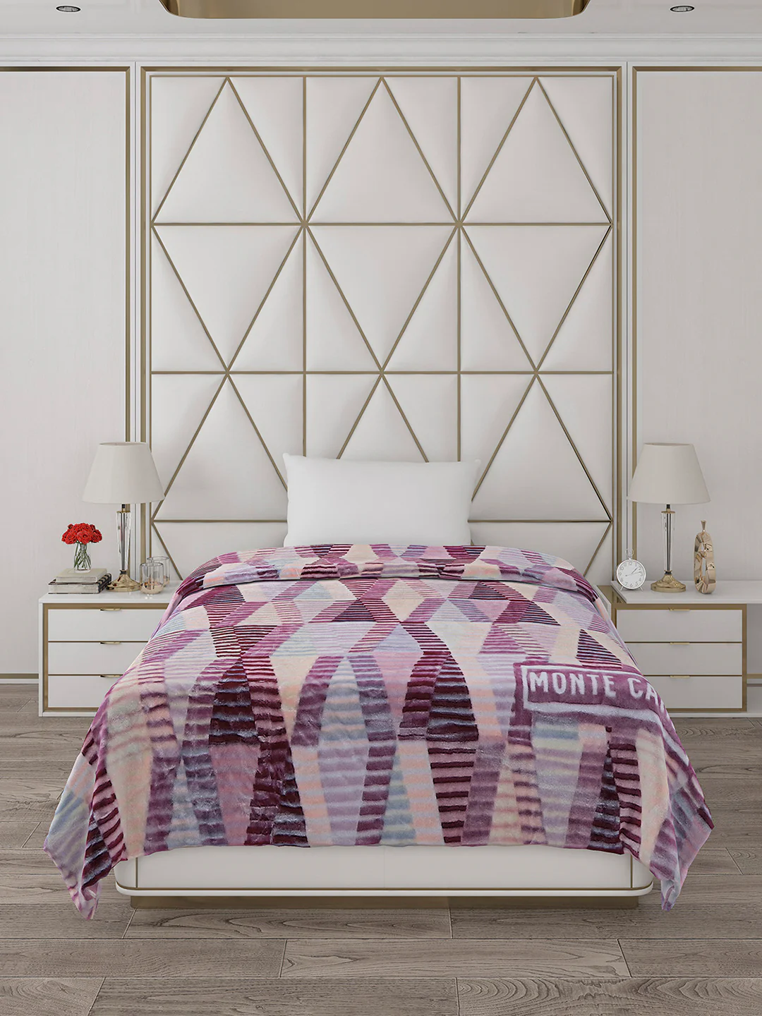 Printed Single Bed Blanket for Mild Winter -2 Ply - Image 2