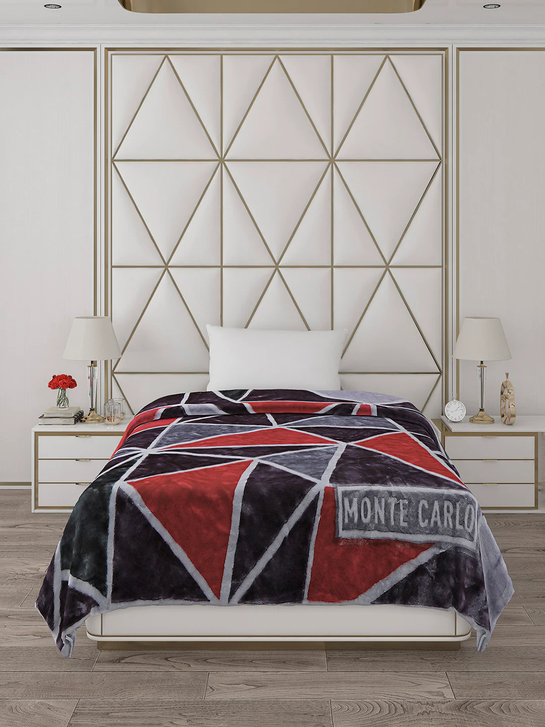 Printed Single Bed Blanket for Mild Winter -2 Ply - Image 2