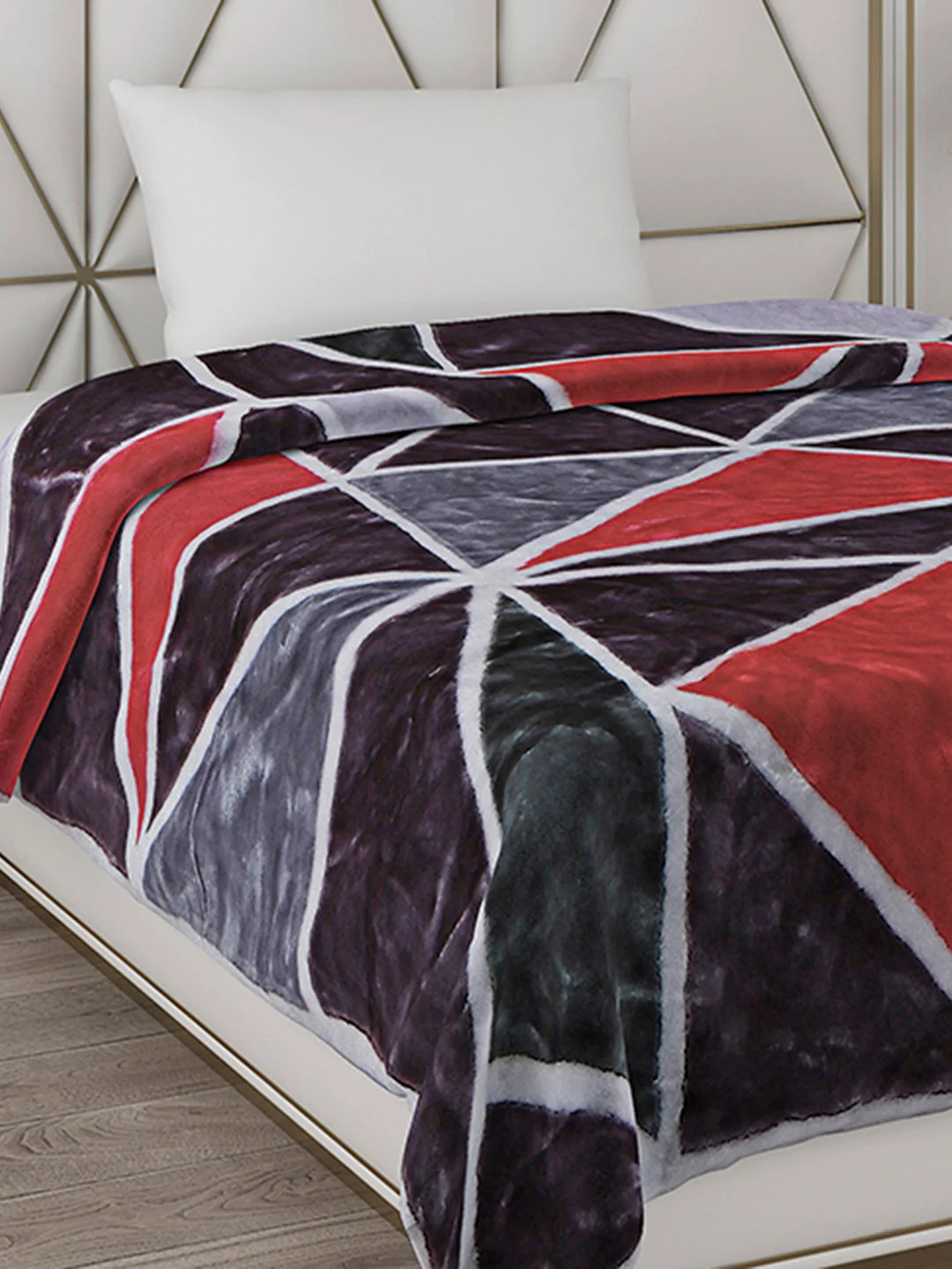 Printed Single Bed Blanket for Mild Winter -2 Ply - Image 4