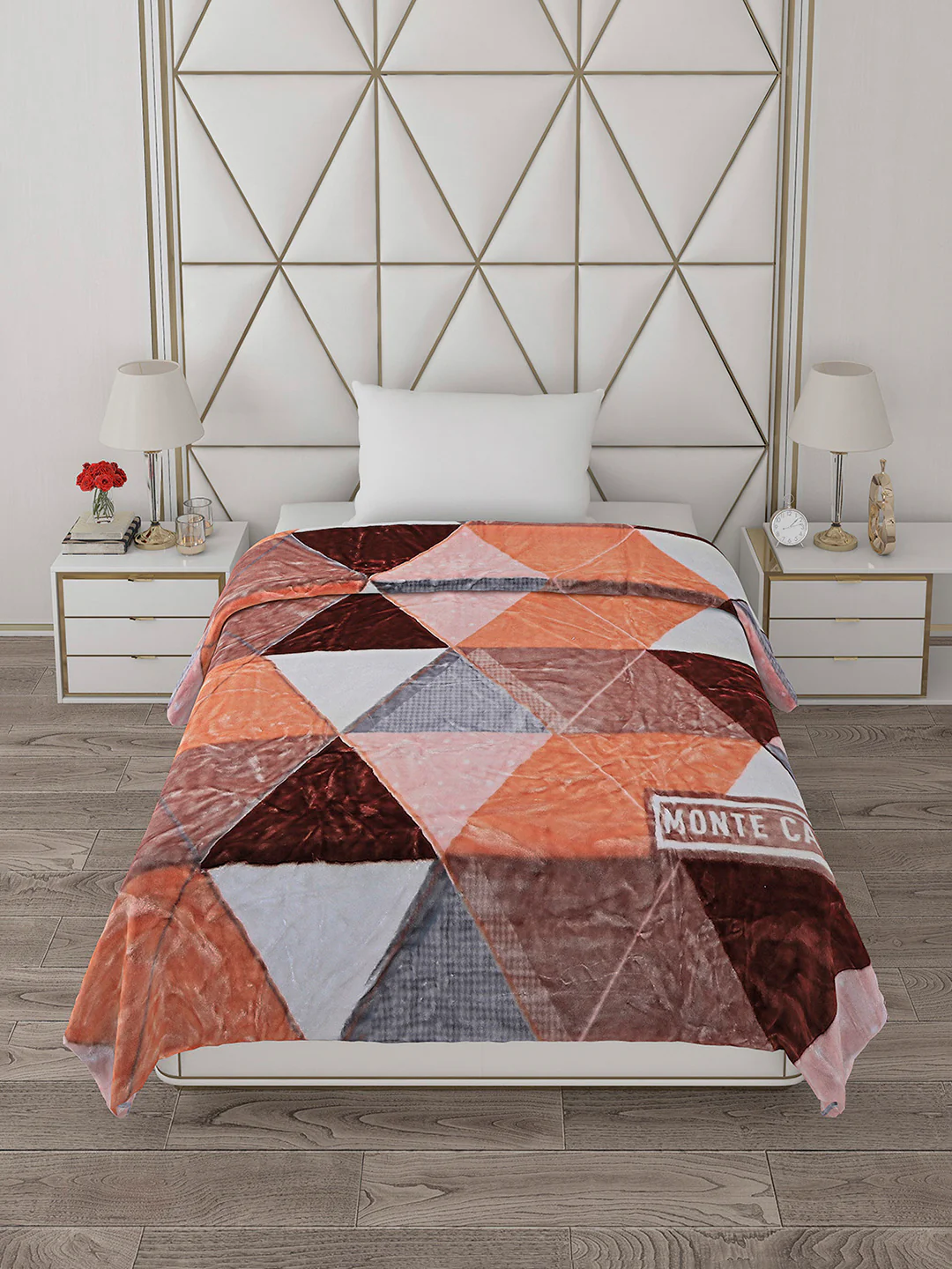 Printed Single Bed Blanket for Mild Winter -2 Ply - Image 3