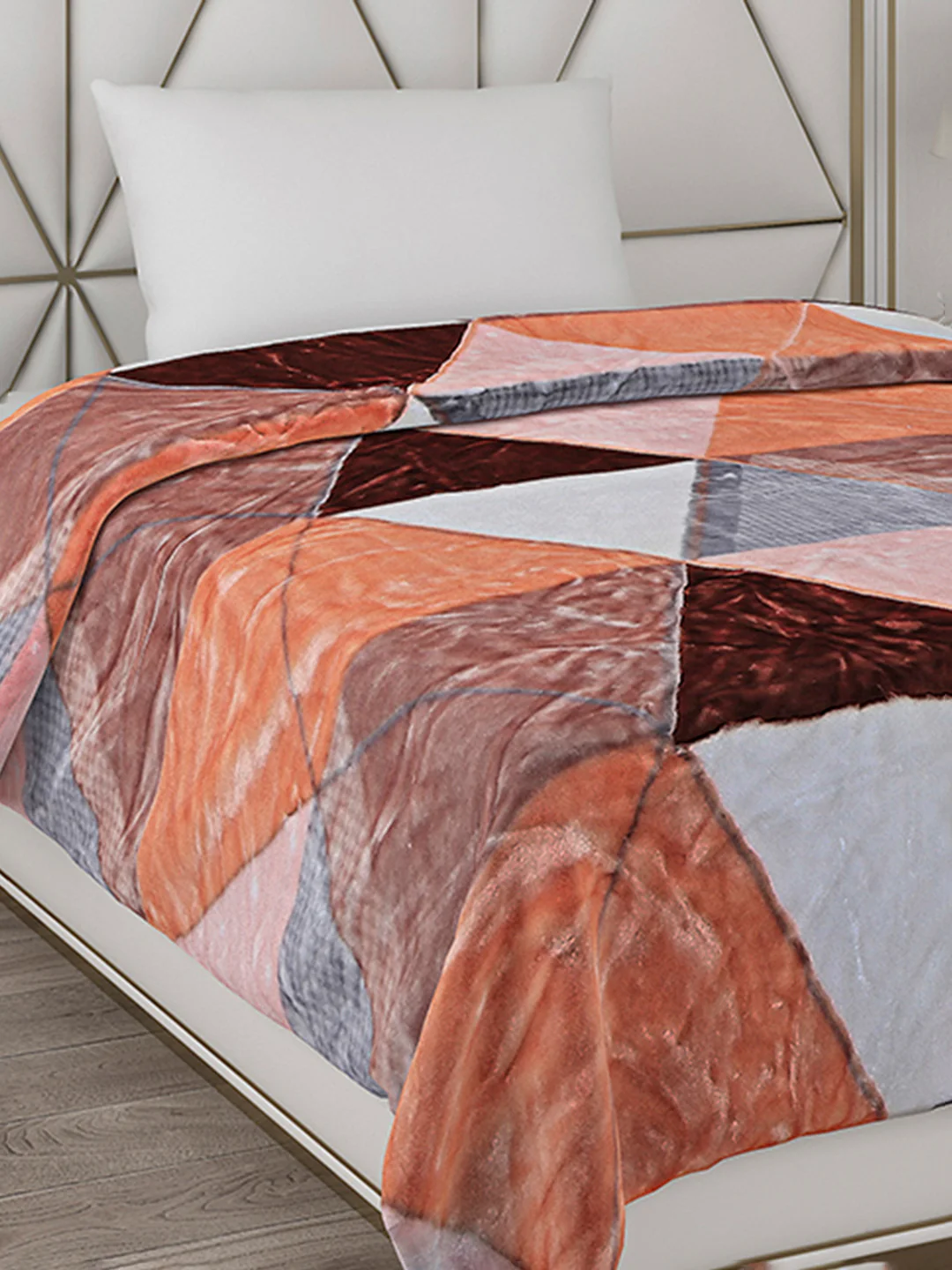 Printed Single Bed Blanket for Mild Winter -2 Ply - Image 4