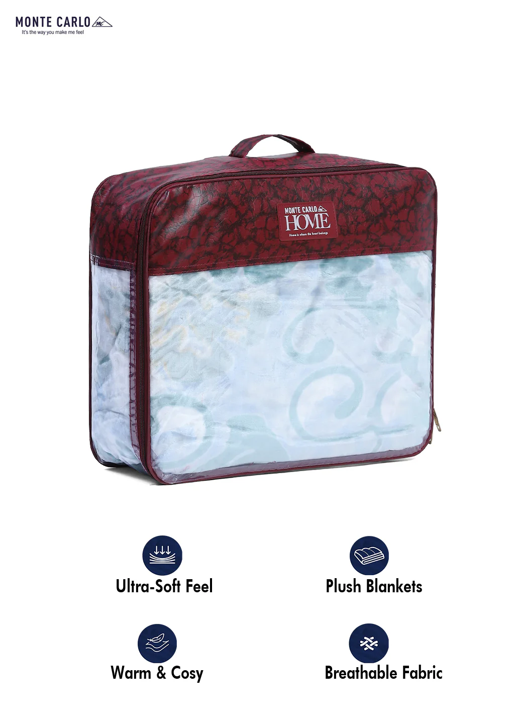 Printed Single Bed Blanket for Mild Winter -2 Ply - Image 8