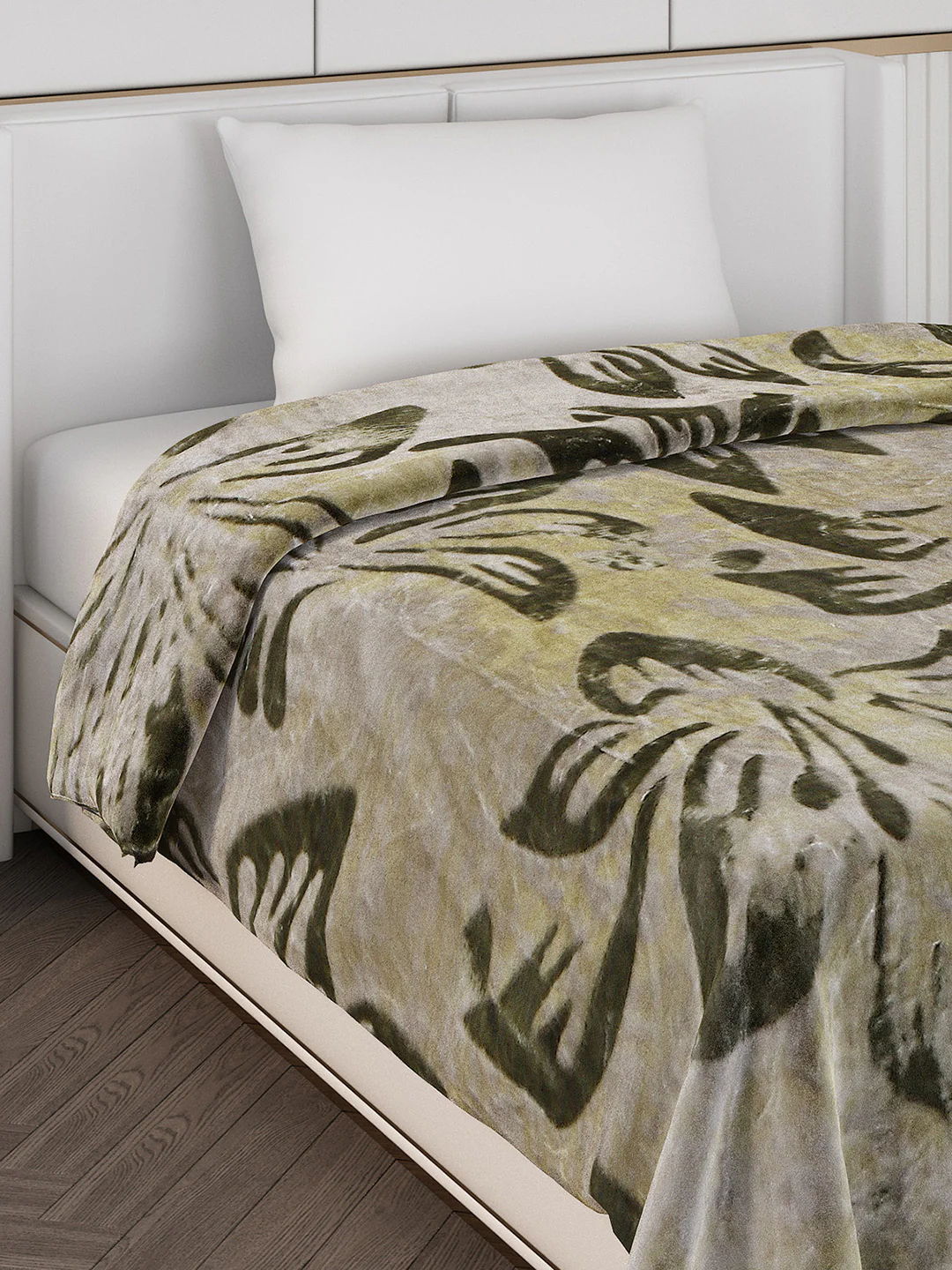 Printed Single Bed Blanket for Mild Winter -2 Ply - Image 4