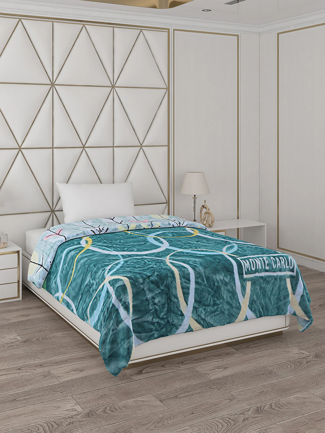 Printed Single Bed Blanket for Mild Winter -2 Ply - Image 4