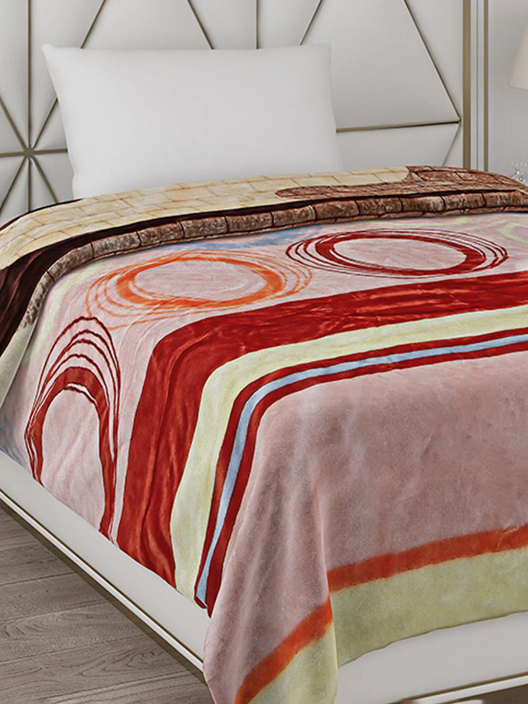 Printed Single Bed Blanket for Mild Winter -2 Ply - Image 6