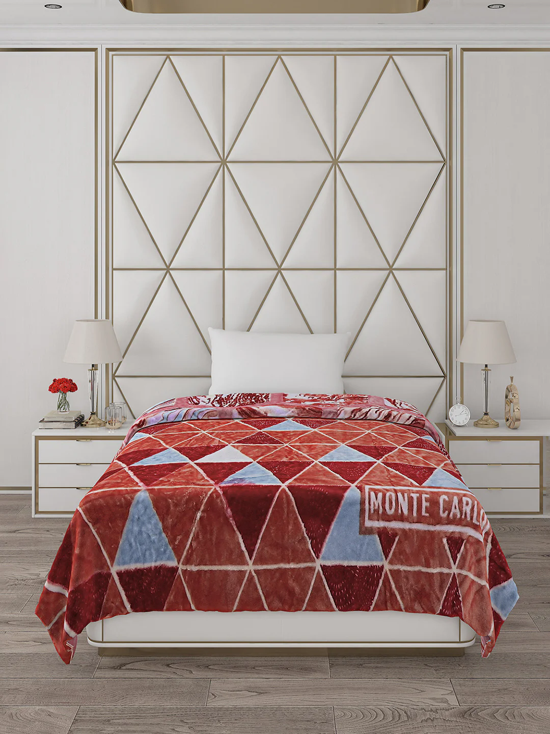 Printed Single Bed Blanket for Mild Winter -2 Ply - Image 3