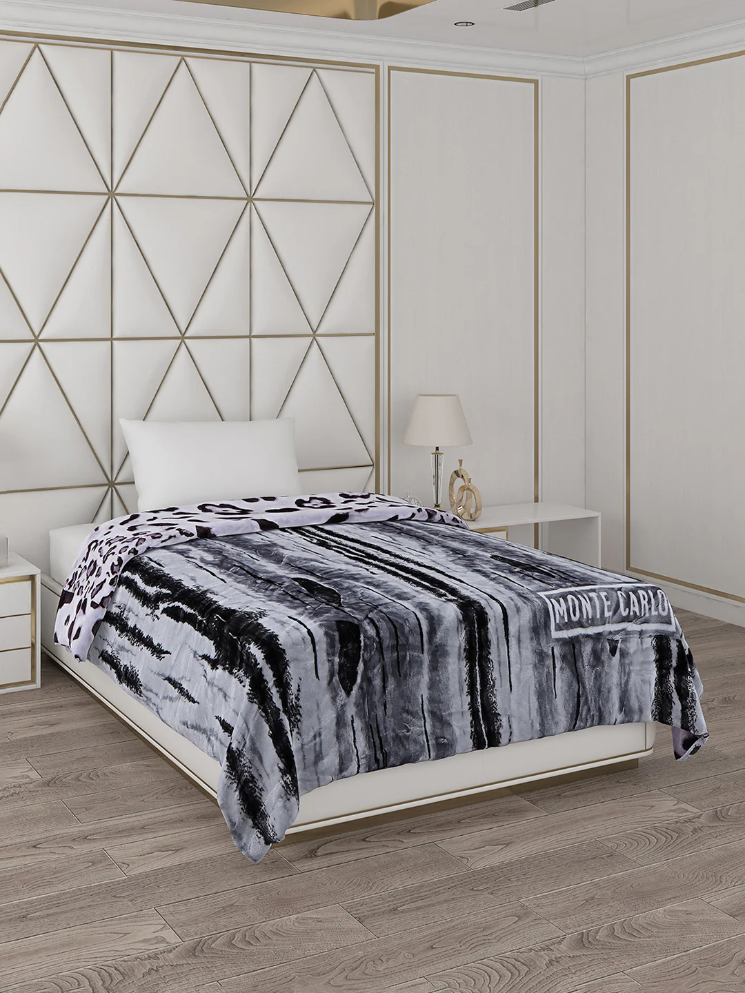 Printed Single Bed Blanket for Mild Winter -2 Ply - Image 4