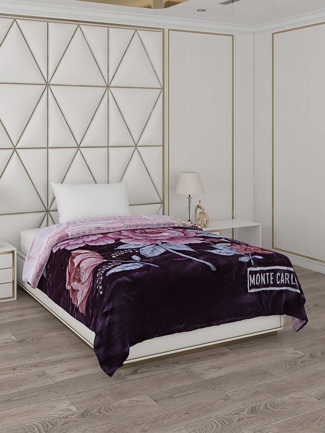 Printed Single Bed Blanket for Mild Winter -2 Ply - Image 4