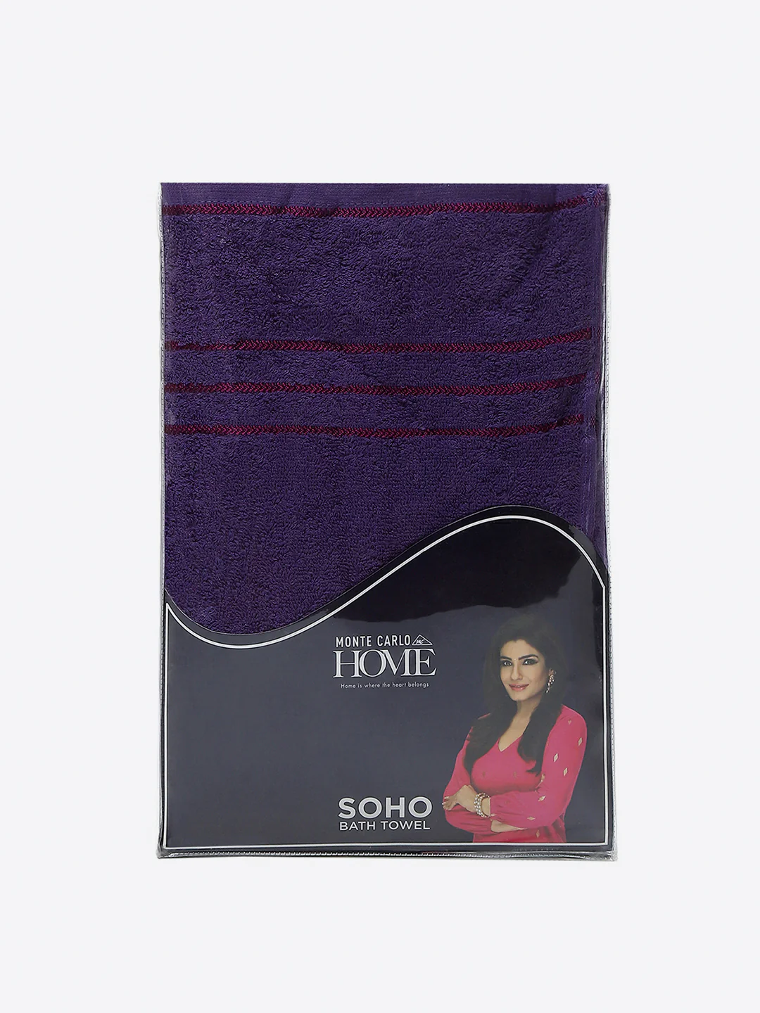 Purple Cotton 350 GSM Bath Towel - Image 5