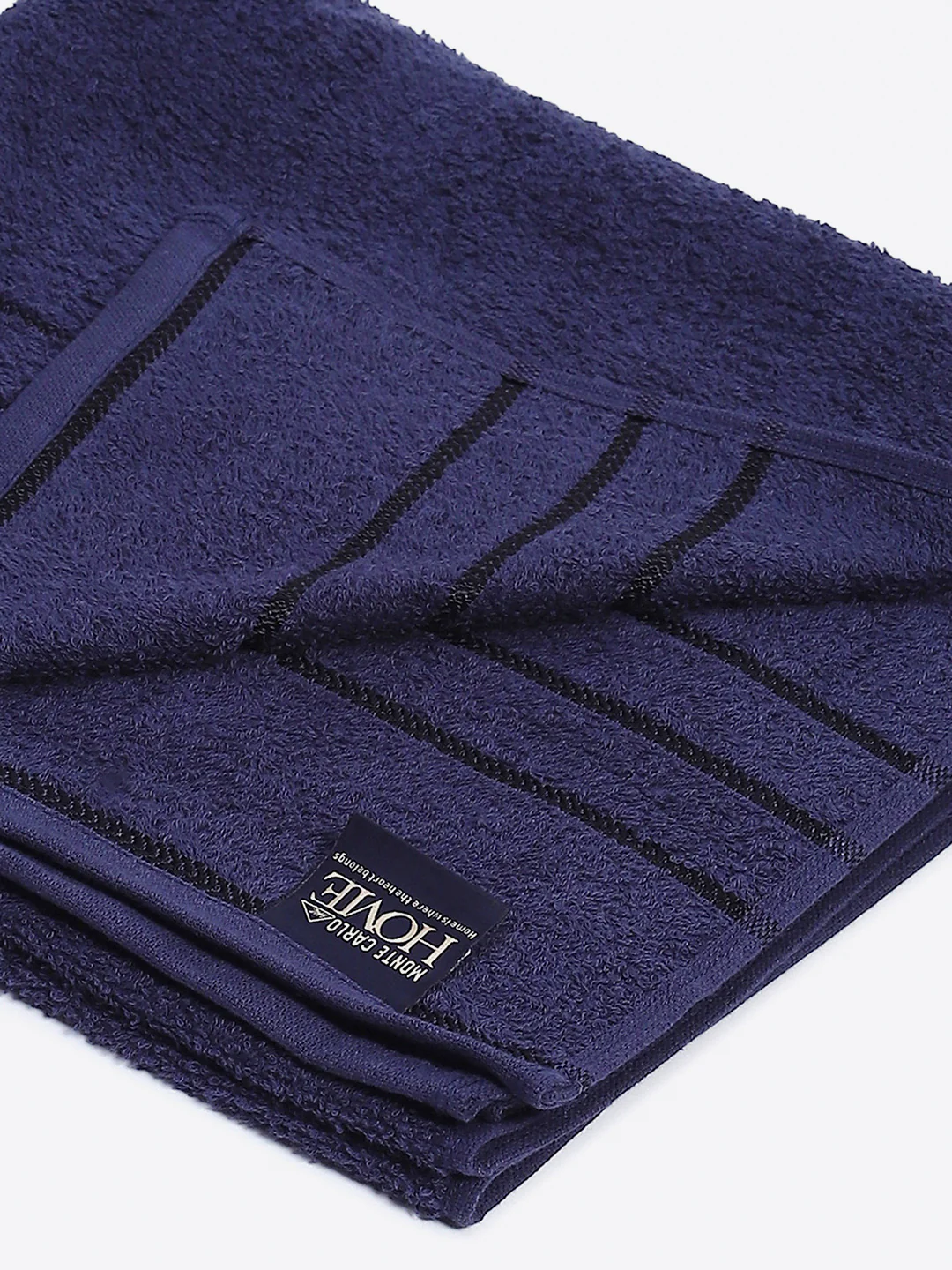 Purple Cotton Solid 350 GSM Bath Towel (Soho) - Image 3
