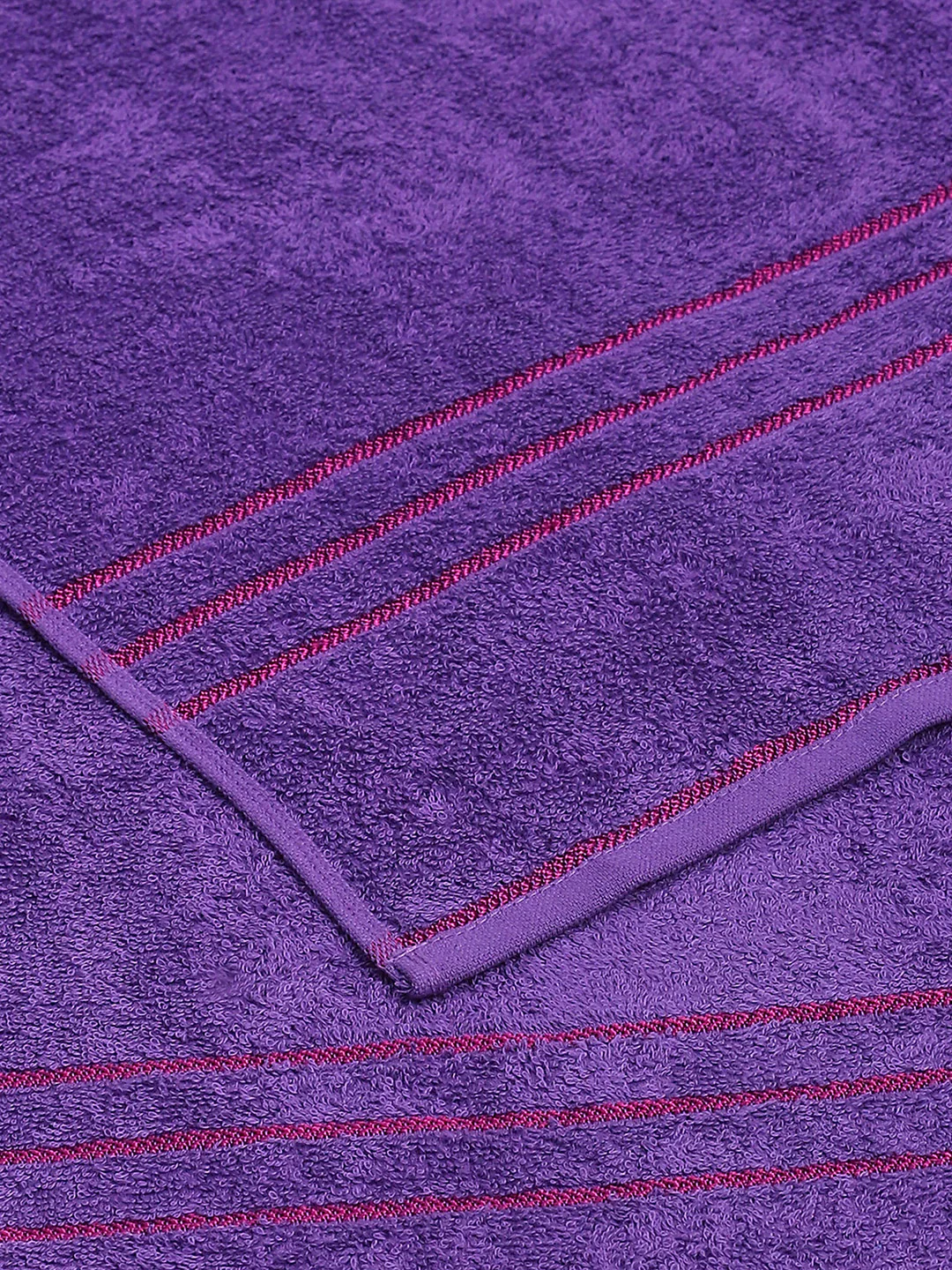 Purple Cotton Solid 350 GSM Car Towel (Soho) - Image 4