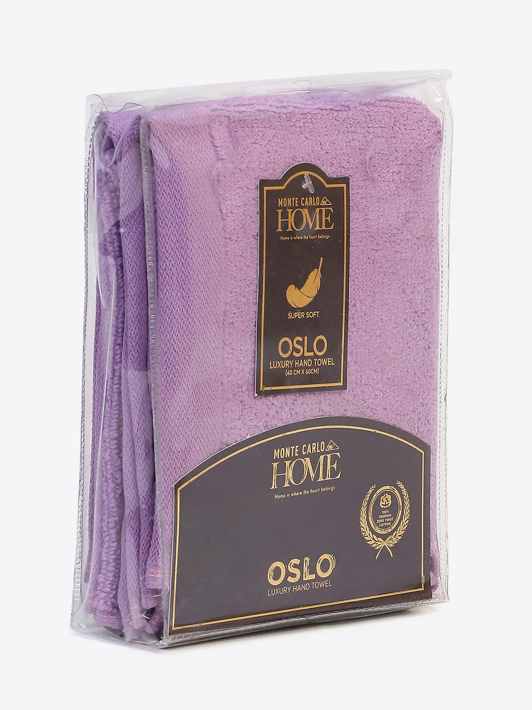 Purple Cotton Solid 350 GSM Hand Towel (Pack of 2) - Image 5