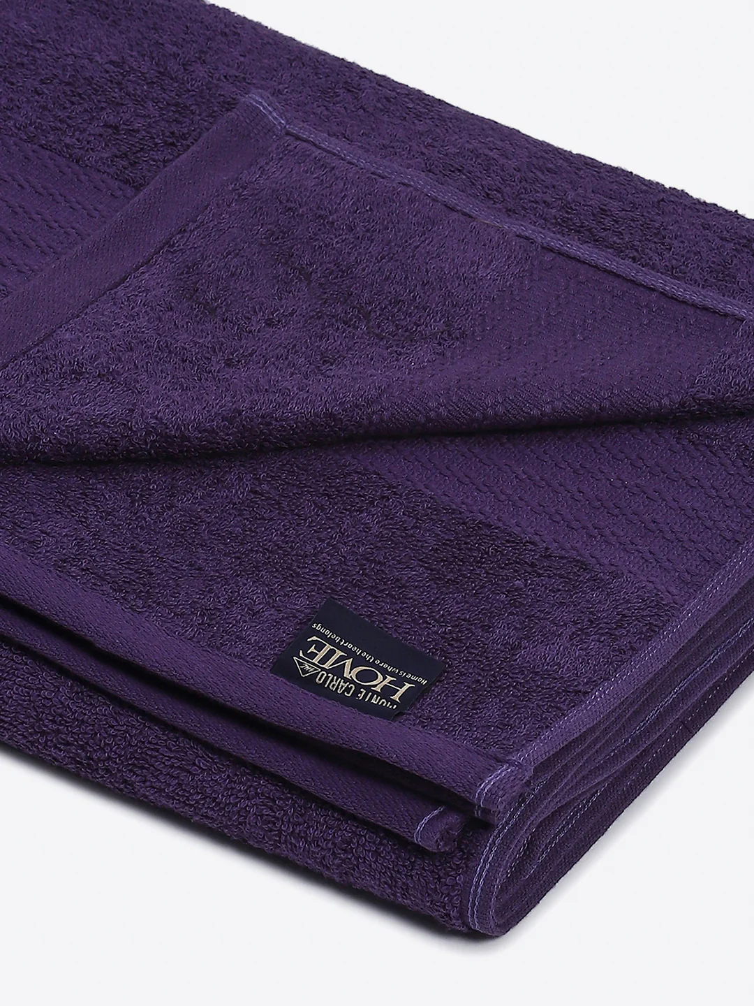 Purple Cotton Solid 400 GSM Car Towel (Jazz) - Image 3