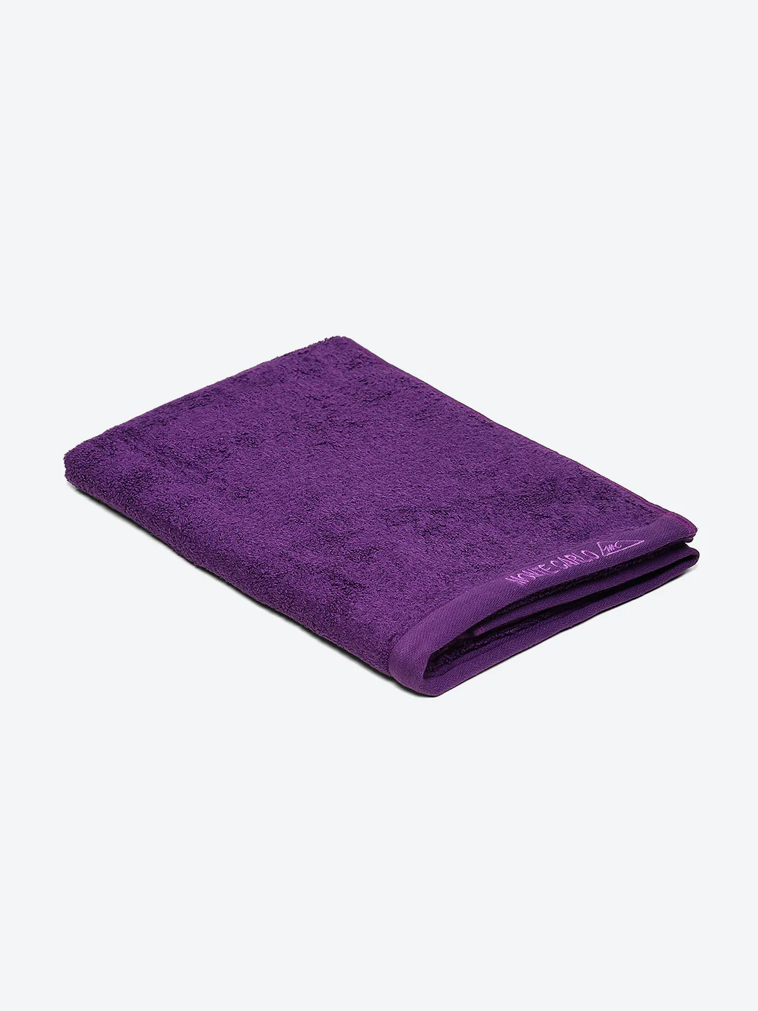 Purple Solid Pure Cotton 350 GSM Bath Towel (Oslo) - Image 2
