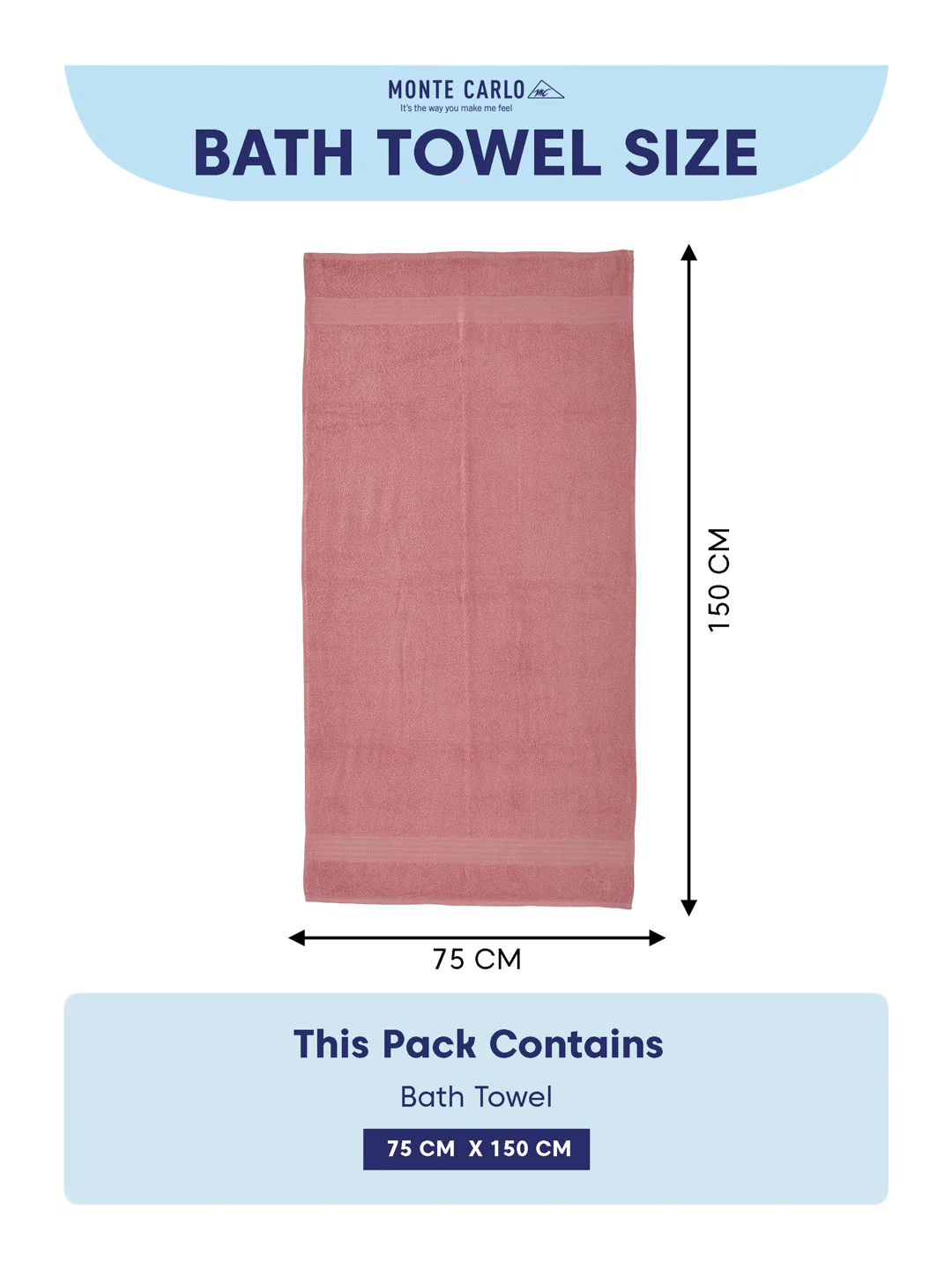 Quartz Pink 100% Cotton Solid 380 GSM Bath Towel Jazz 4 Pc Set Gifting Box Pack - Image 9