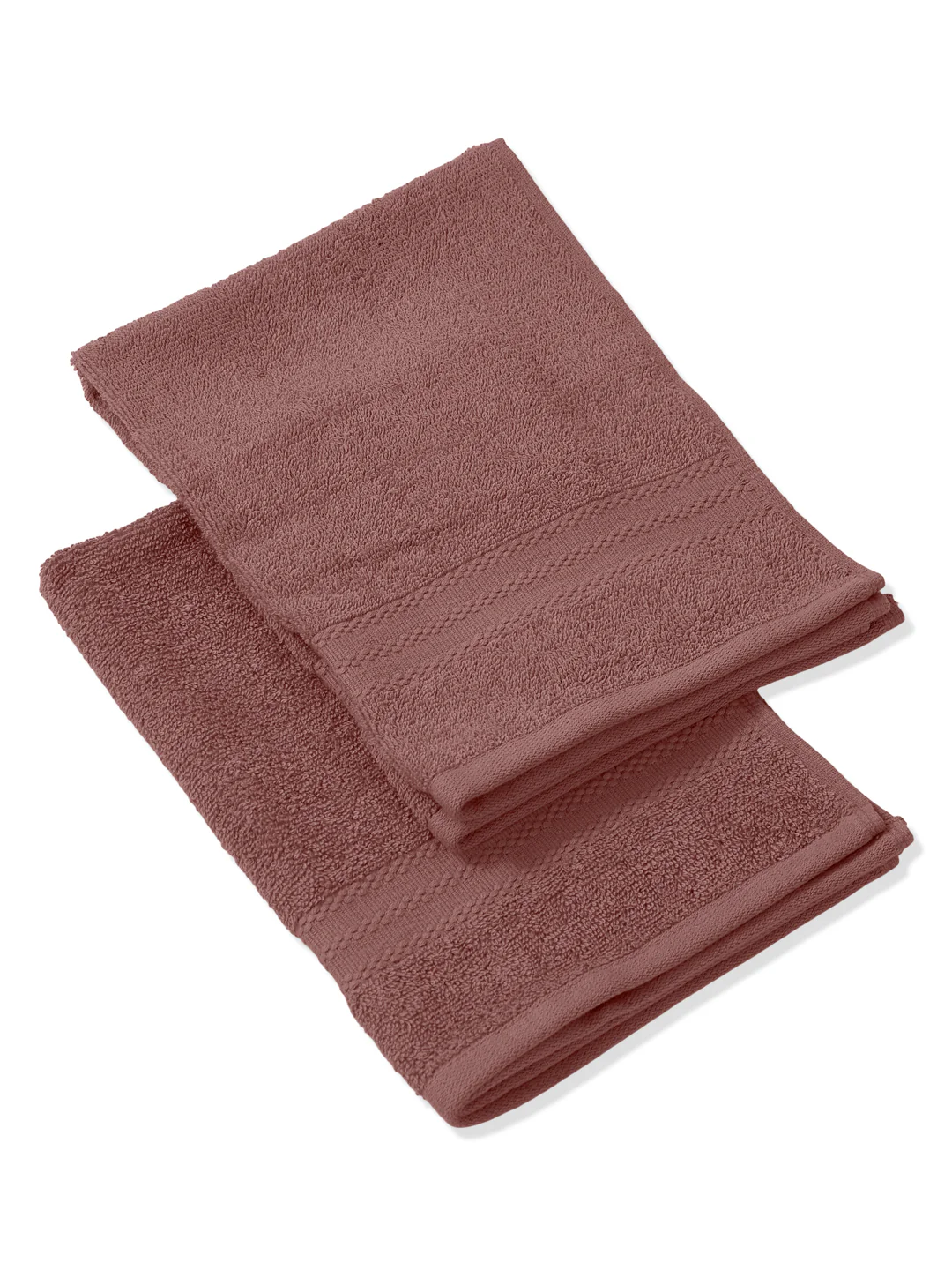 Quartz Pink Pure Cotton Solid 380 GSM Hand Towel 2 Pc Set (Jazz Collection) - Image 6