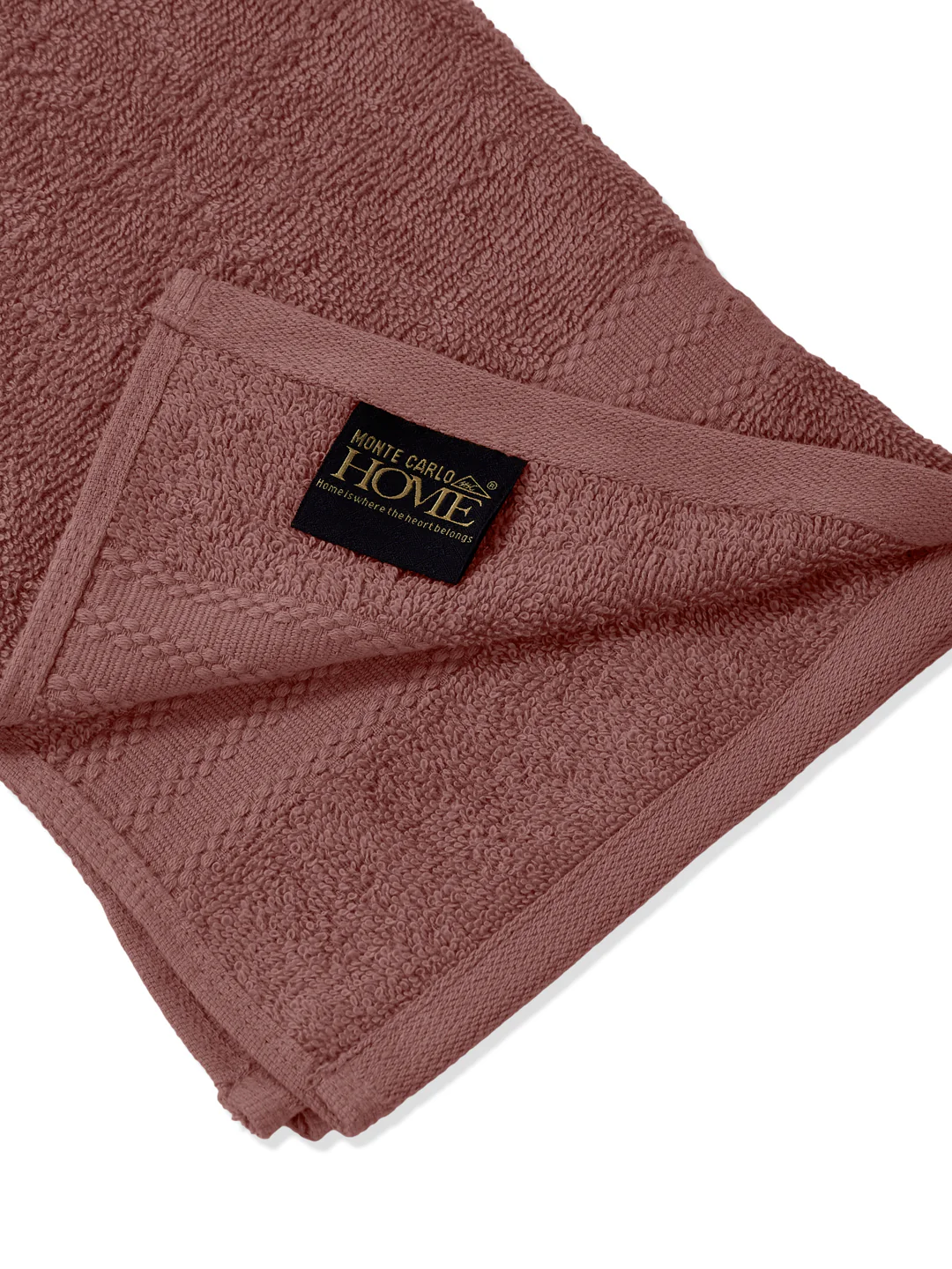 Quartz Pink Pure Cotton Solid 380 GSM Hand Towel 2 Pc Set (Jazz Collection) - Image 7