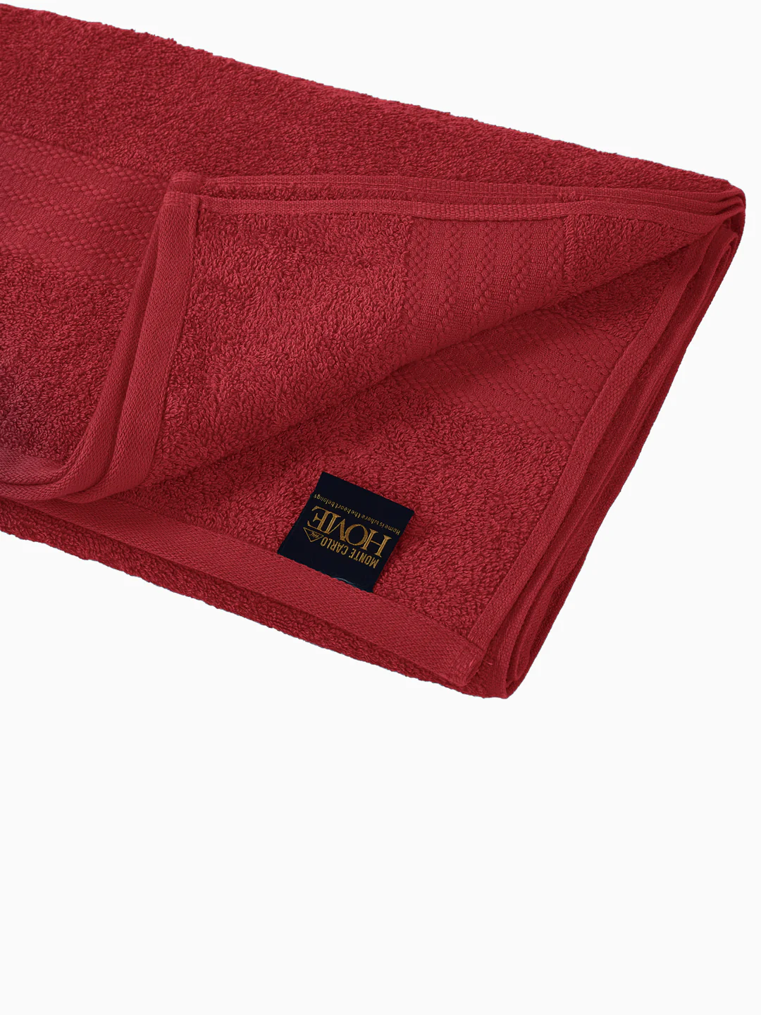 Red 100% Cotton Solid 380 GSM Bath Towel Jazz 4 Pc Set Gifting Box Pack - Image 7