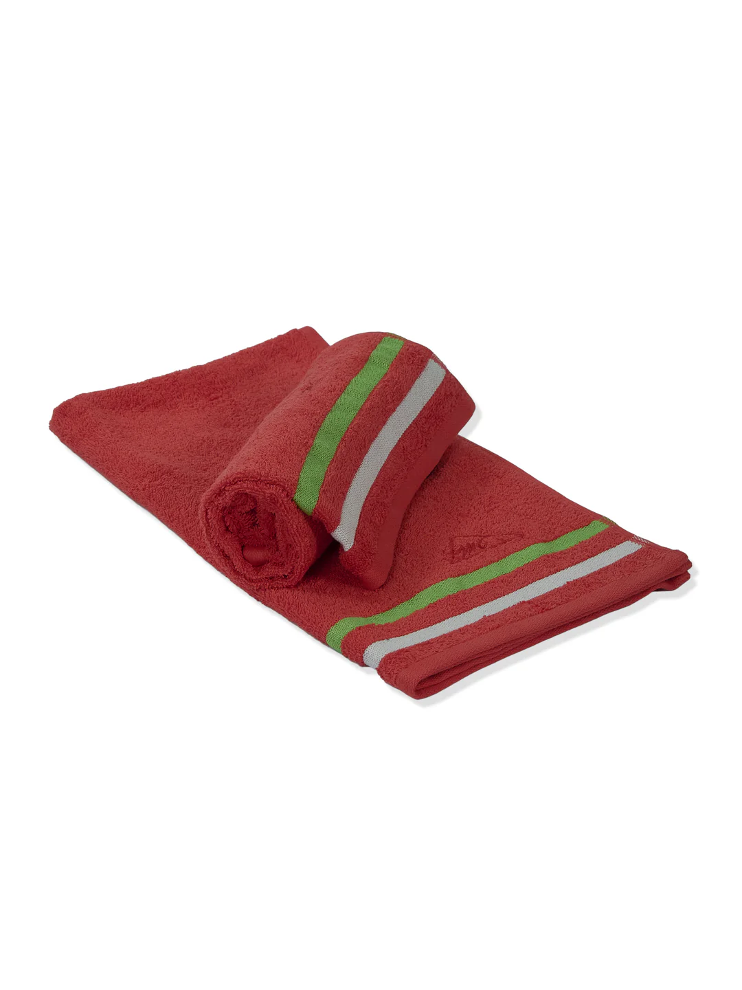 Red 100% Cotton Solid 400 GSM Gym Towel Active Dry 2 Pc Set Gift Box Pack with Free Bottle - Image 6