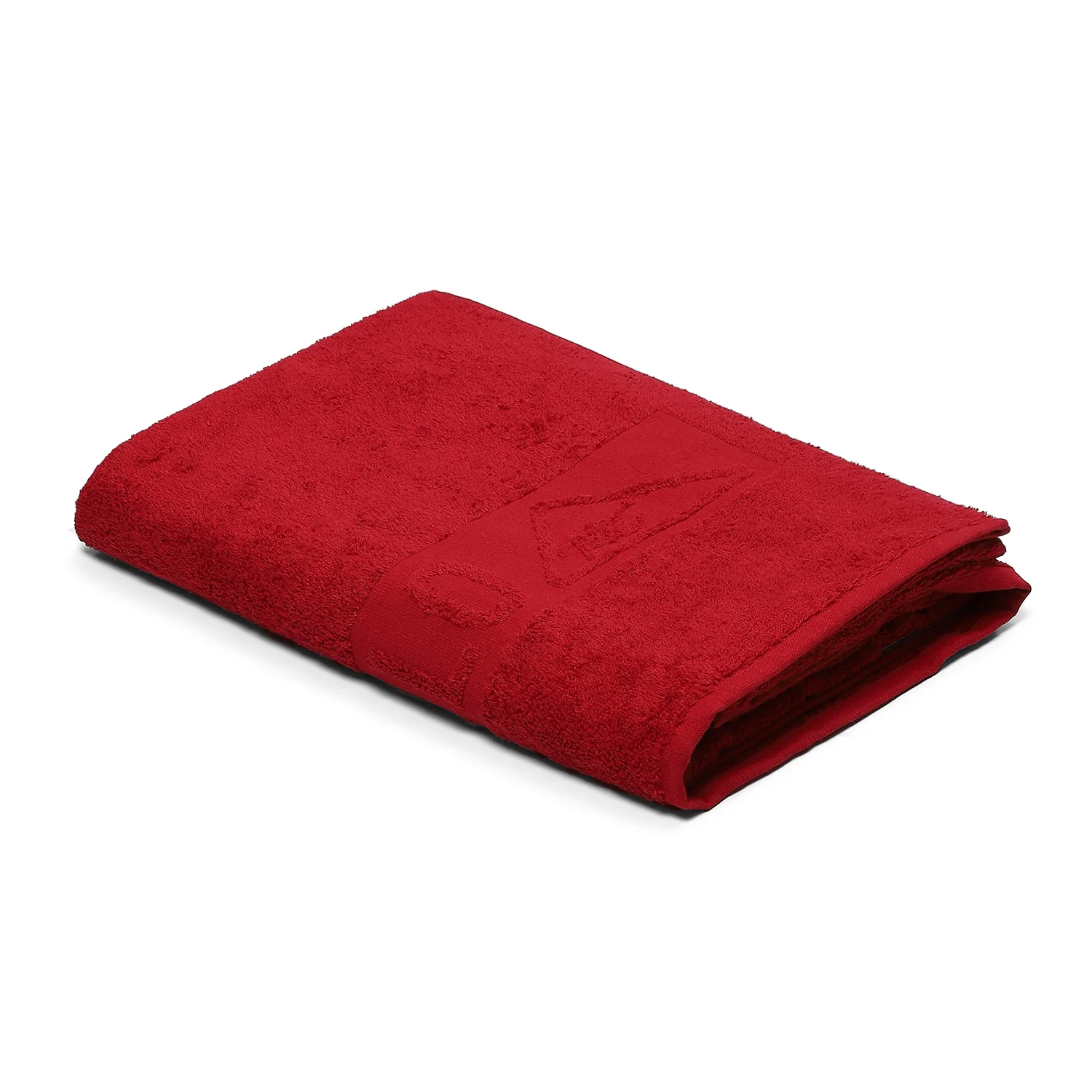 Red Cotton 525 GSM Bath Towel - Image 2